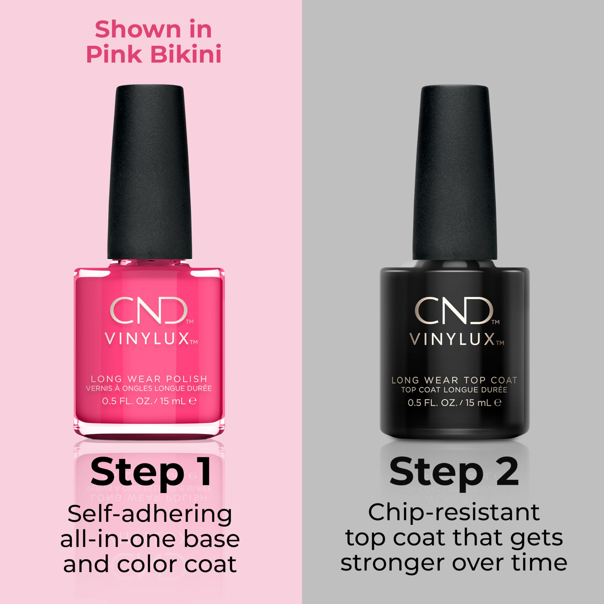 Creative Nail Vinylux Long Wear Nail Polish - Romantique (0.5 Fl Oz) | 7+ Day Shine, Chip-Resistant Formula | Perfect for Manicures, Pedicures & Special Occasions