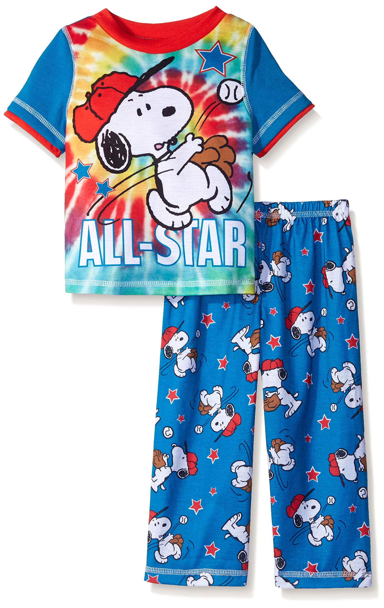 Boys' Tie Dye Baseball Set with Peanuts Design - Perfect for Little League Games, Birthday Gifts & Summer Sports Activities