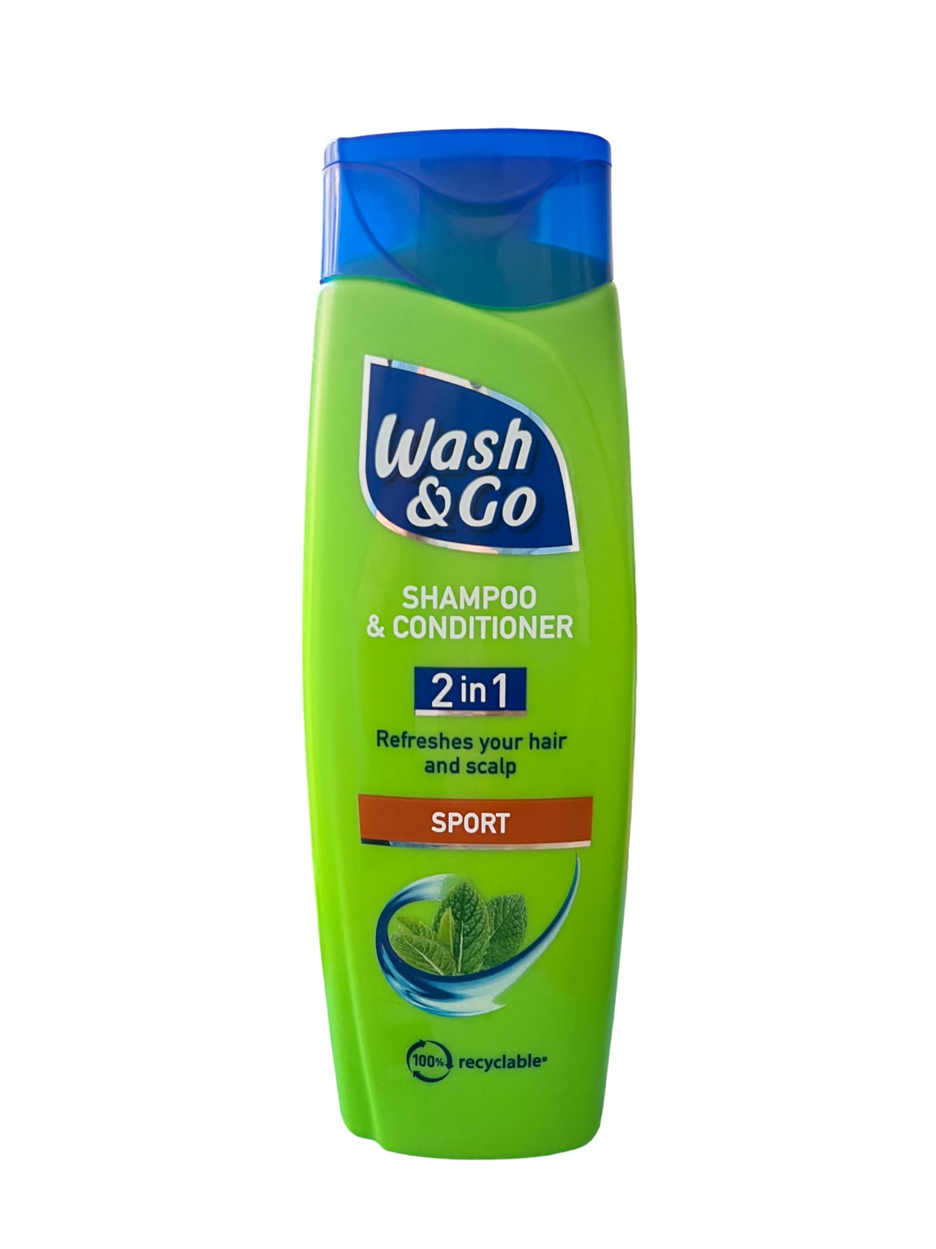 Wash & Go 2 in 1 Shampoo & Conditioner for Active Lifestyles - 200ml Bottle | Perfect for Gym, Travel & Sports Enthusiasts