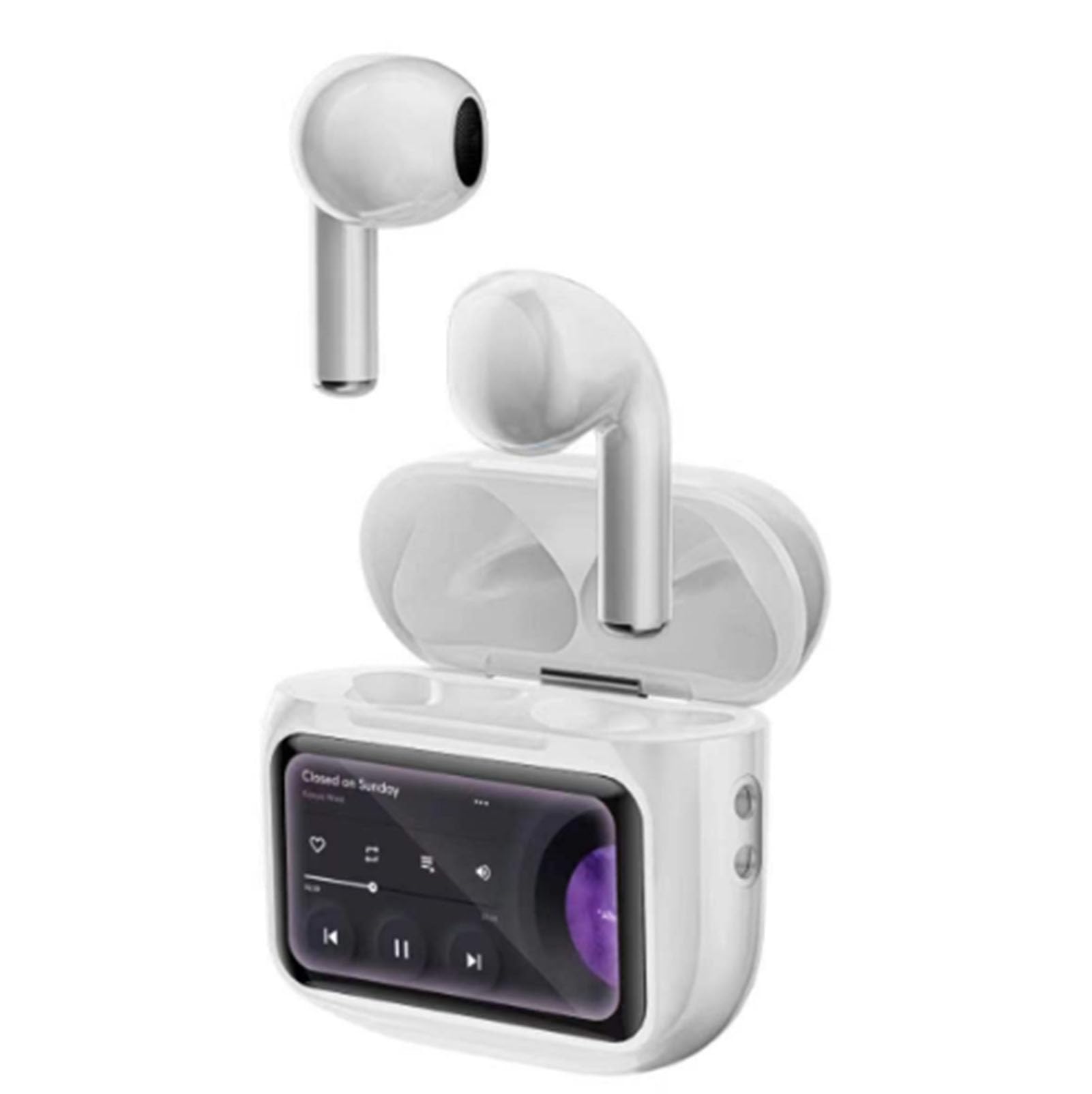 Erazer XP2 True Wireless Open Ear Earbuds - Bluetooth 5.4, IPX5 Waterproof, Comfortable Over-Ear Design for Running, Cycling & Workouts (White) - Perfect for Sports & Outdoor Activities