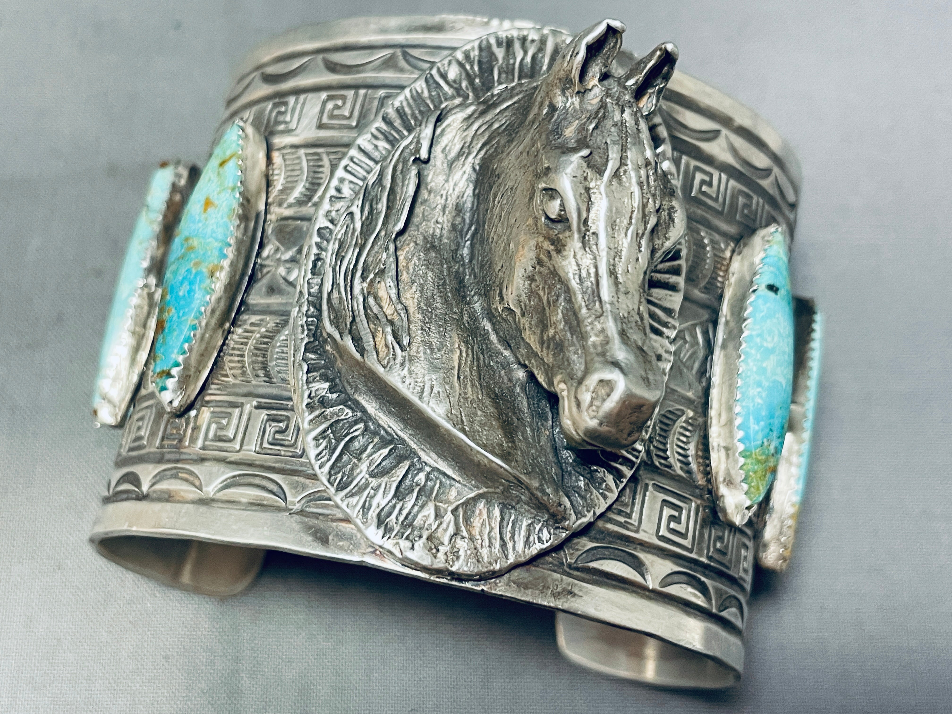 165g Authentic Native American Navajo Turquoise Sterling Silver Bracelet - Handmade Jewelry for Women, Boho Chic Accessory, Perfect for Gifts & Special Occasions