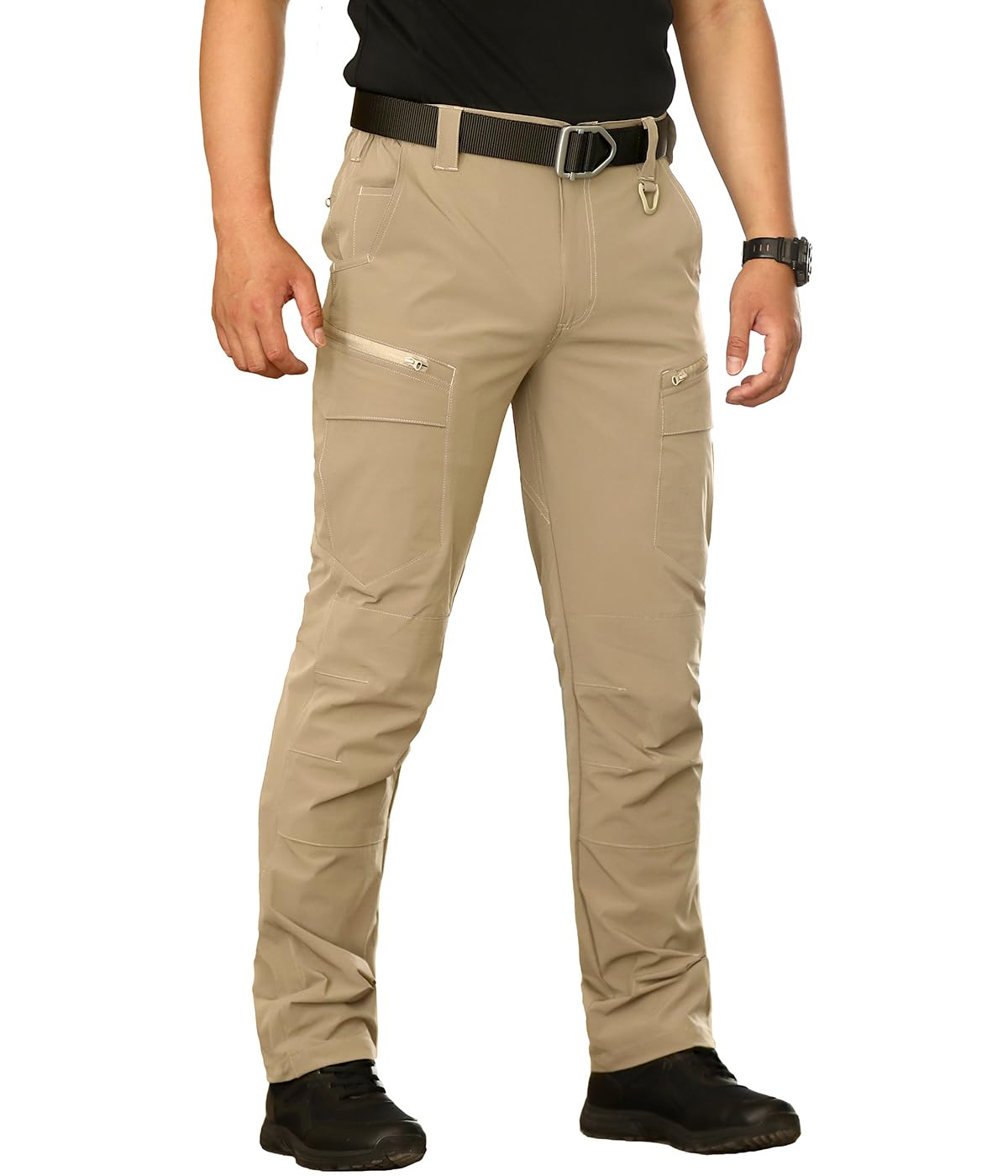 NAVEKULL Men's Lightweight Tactical Hiking Pants - Quick Dry, Stretchable, Multi-Pocket Outdoor Cargo Pants for Hiking, Camping & Work | Durable & Comfortable Tactical Workwear