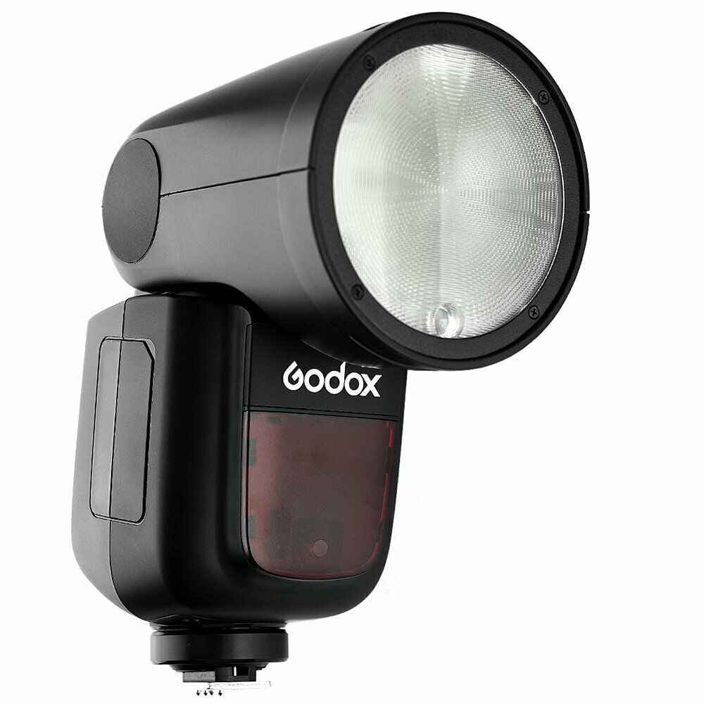 Godox V1-C Round Head Flash for Canon | Li-ion Battery | E-TTL & HSS | Master Speedlight for Professional Photography (Portrait, Wedding, Studio Use)