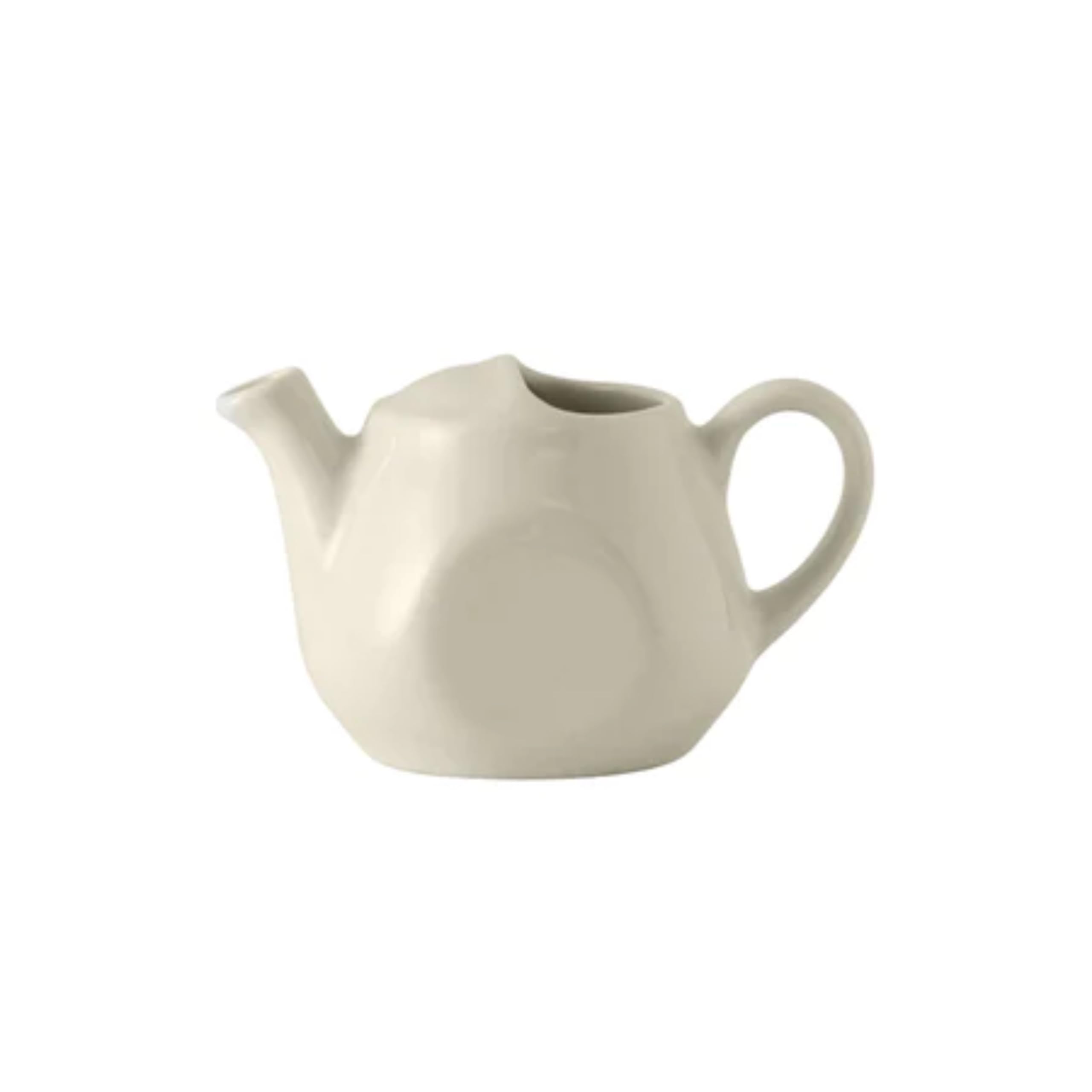 Tuxton China BET-1601 16oz Ceramic Teapot - Microwave, Dishwasher & Oven Safe - Vitrified DuraTux Material - American White/Eggshell (Pack of 12) - Perfect for Restaurants, Cafes & Home Tea Brewing