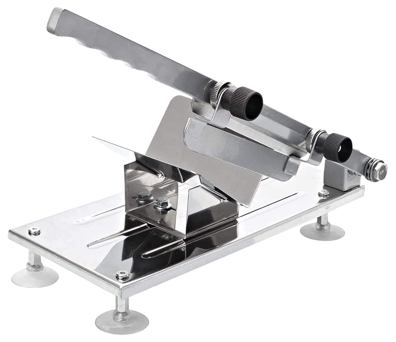 Stainless Steel Manual Frozen Meat Slicer - Kitchen Food Slicer for Beef, Bread, Cheese, Fruits & Vegetables - Perfect for Home Cooking, Hot Pot, Shabu Shabu & Korean BBQ