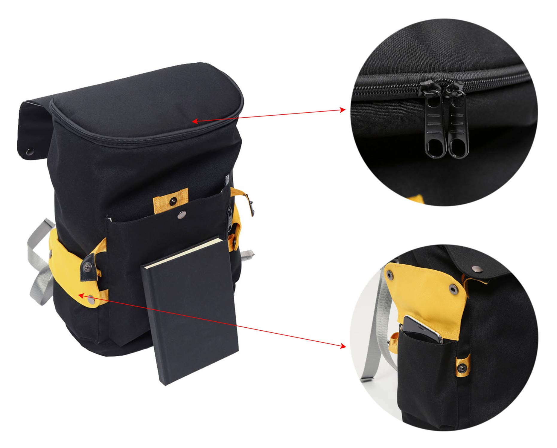 One Piece Anime Cosplay Backpack - 15.6 Inch Laptop School Rucksack for Students & Travel - Black - Perfect for Anime Conventions, School & Daily Use
