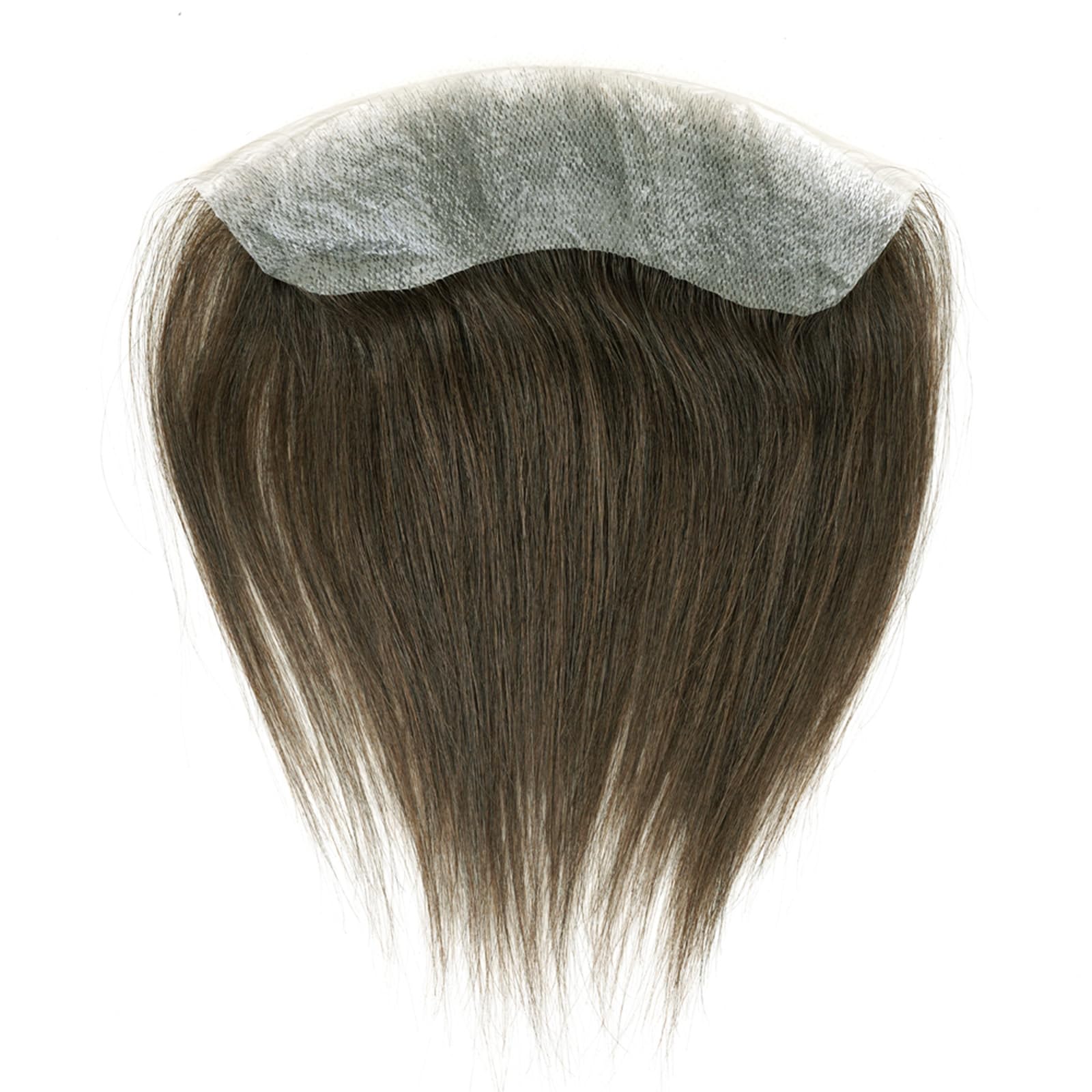 Lordhair Men's Toupee - V-Shape Natural Hairline Human Hair System (6x1.5 Inch, Medium Dark Brown #4) | Realistic Hair Replacement for Thinning Hair & Baldness | Perfect for Daily Wear, Work & Social Events