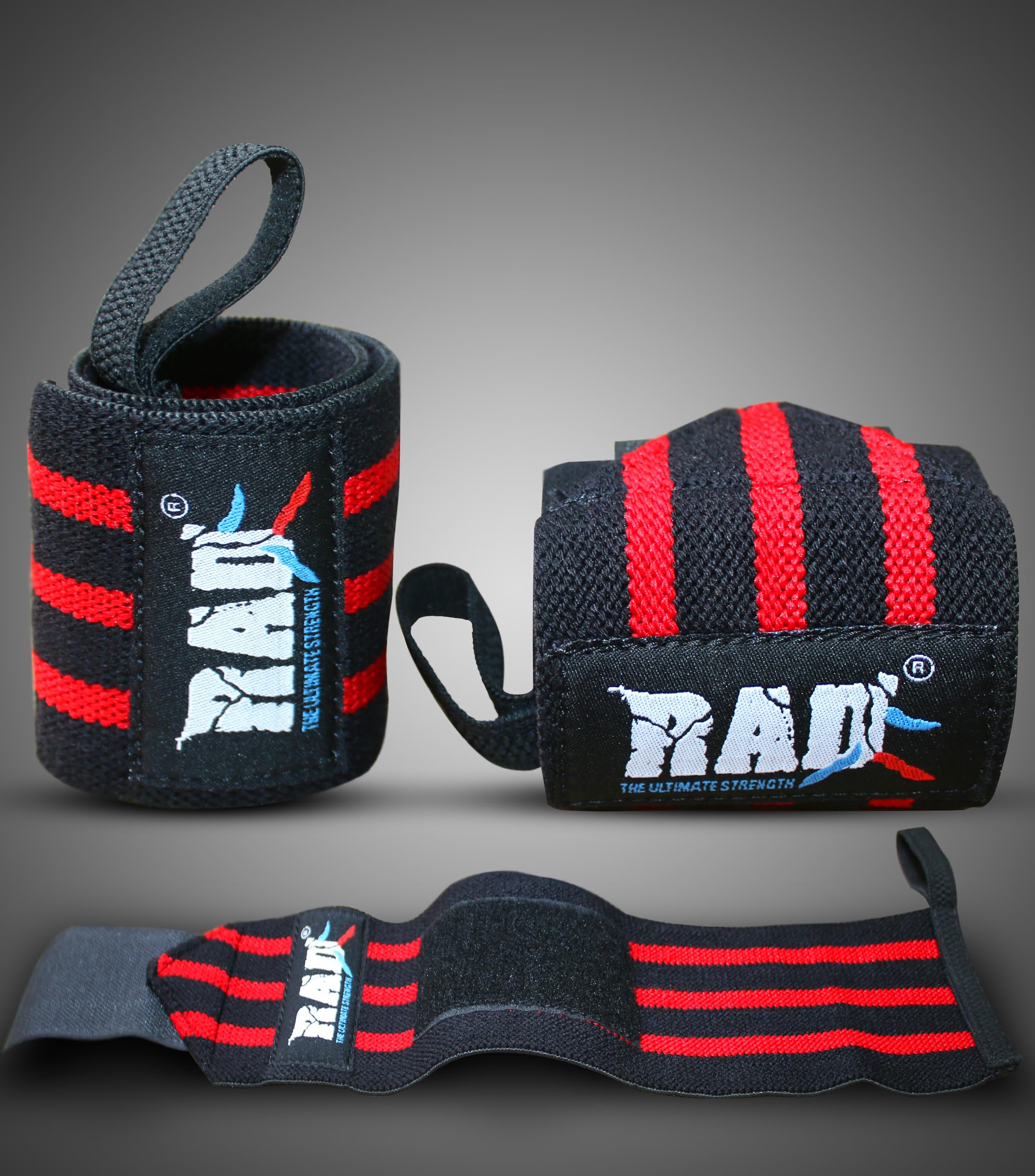 Premium RAD Weight Lifting Wrist Wraps - Support & Protection for Powerlifting, CrossFit & Gym Training - Ideal for Heavy Lifting & Strength Workouts