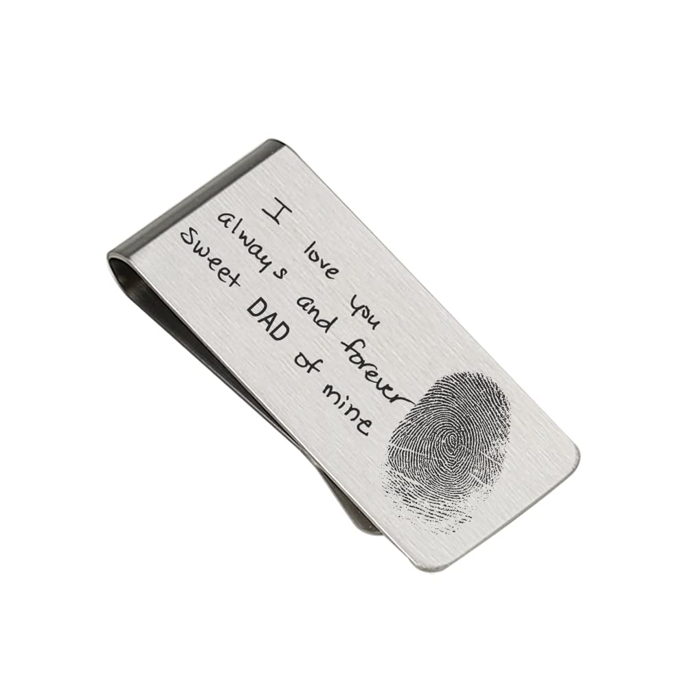 Custom Engraved Money Clip for Men - Personalized Wallet Gift for Him