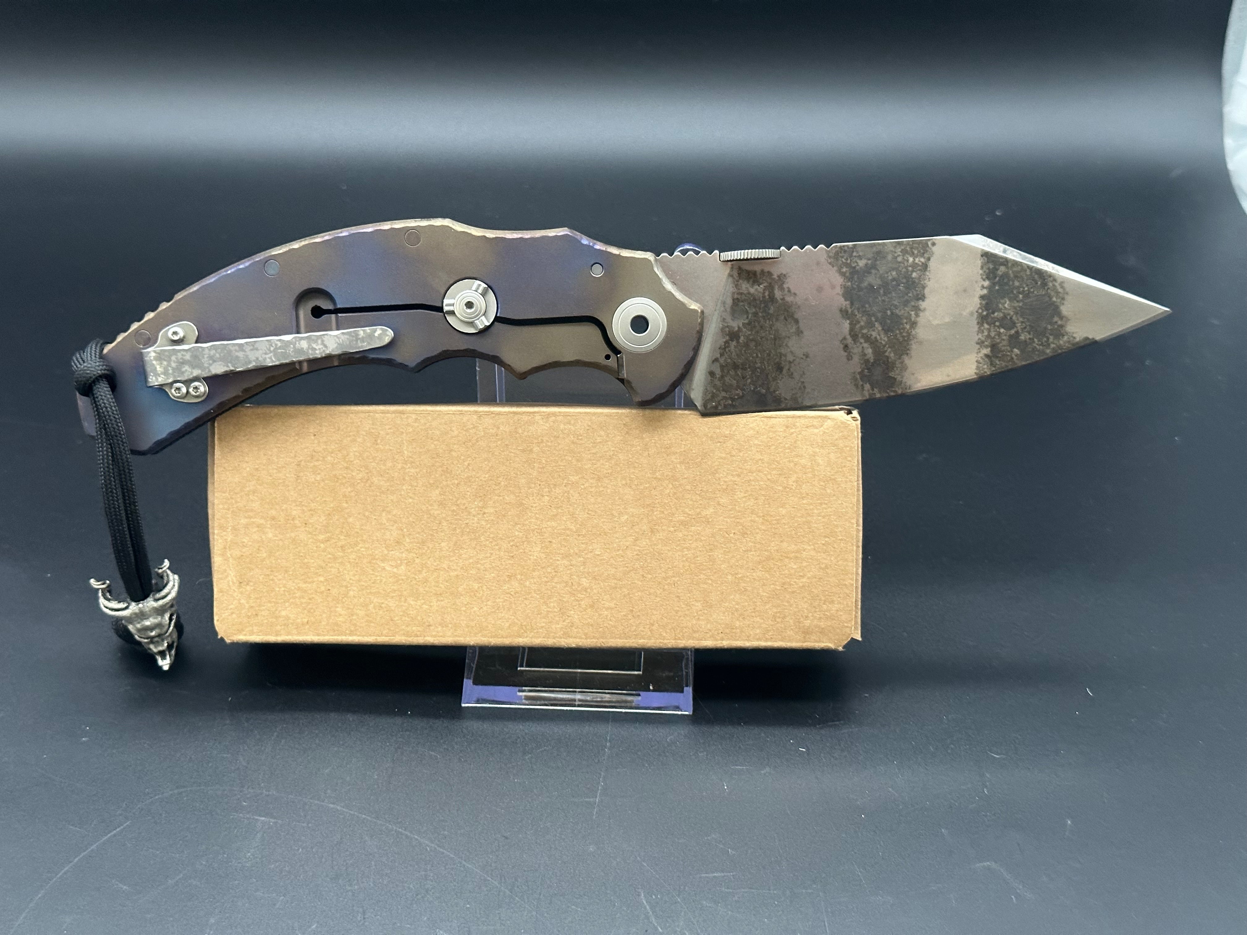 Bastinelli Creations Big Drago Tactical Knife - High-Quality Fixed Blade for Outdoor Survival, Hunting & EDC | Perfect for Camping, Bushcraft & Self-Defense