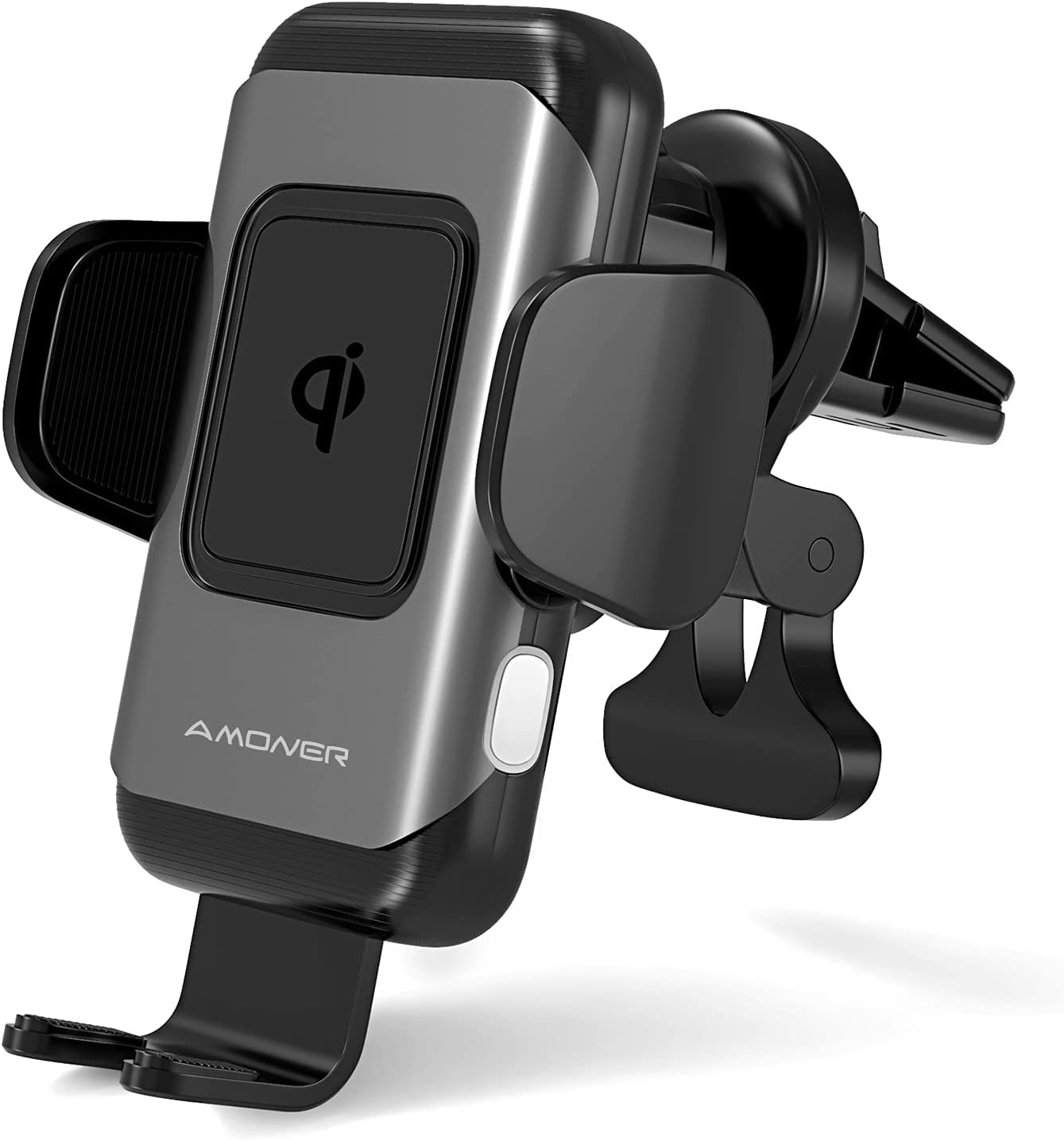 Fast Wireless Car Charger Mount - Auto Clamping Air Vent Phone Holder for iPhone 14/13/12/11 Pro Max/XS & Samsung Galaxy S22 Ultra/S21/S20/S10+/S9+/Note 9 - Perfect for Commuting, Road Trips & Hands-Free Navigation
