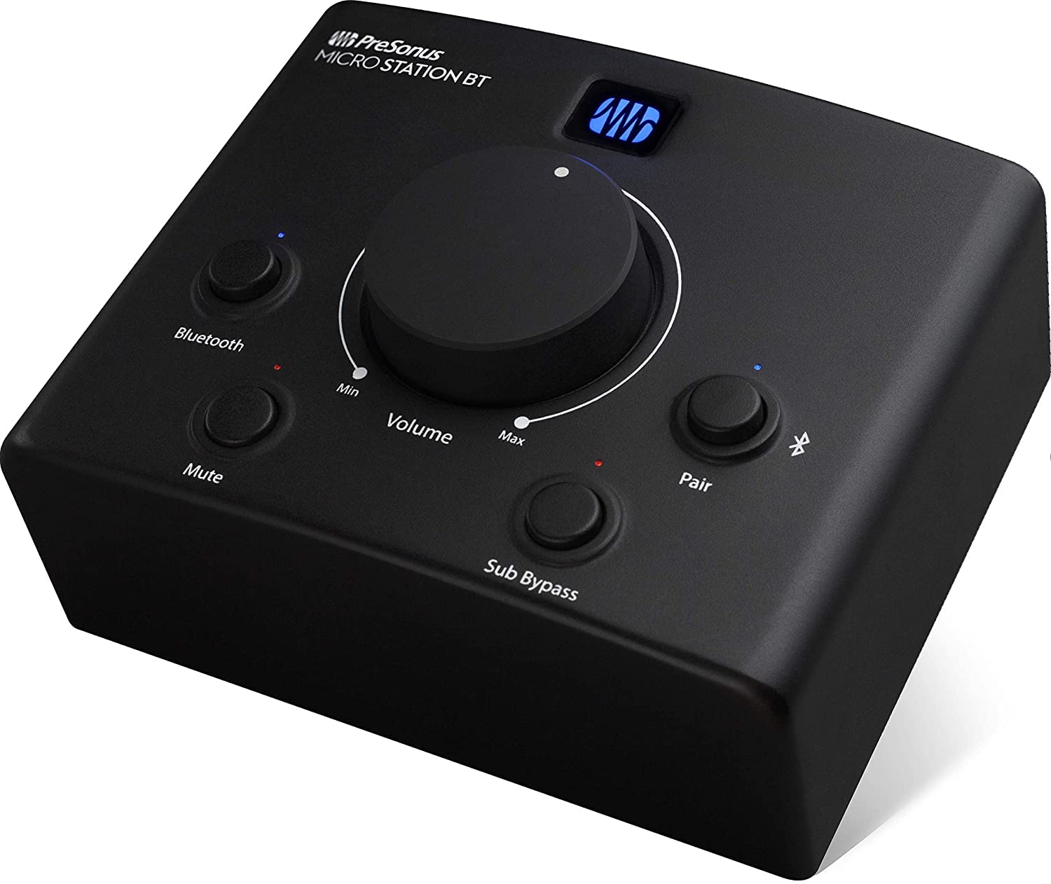 PreSonus MicroStation BT 2.1 Bluetooth Monitor Controller - Professional Audio Studio Volume Control for Speakers & Headphones | Perfect for Home Recording, Music Production & Podcasting