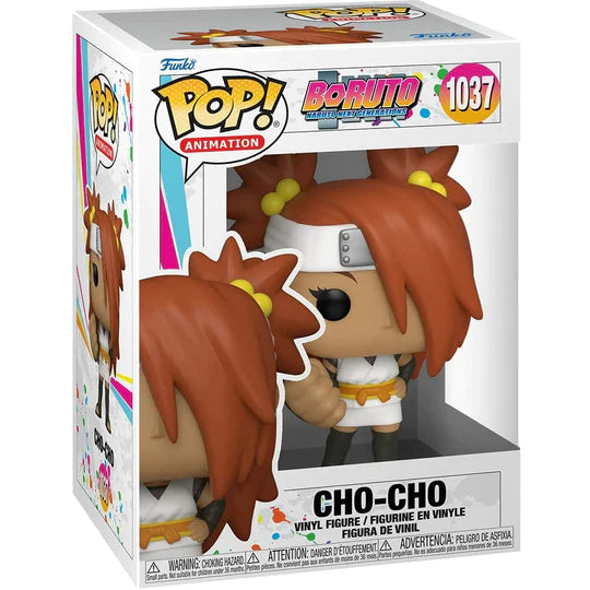 Cho Cho Funko Pop Boruto #1037 Vinyl Figure with Protector Case - Perfect for Anime Collectors, Gift for Fans, and Display in Home or Office