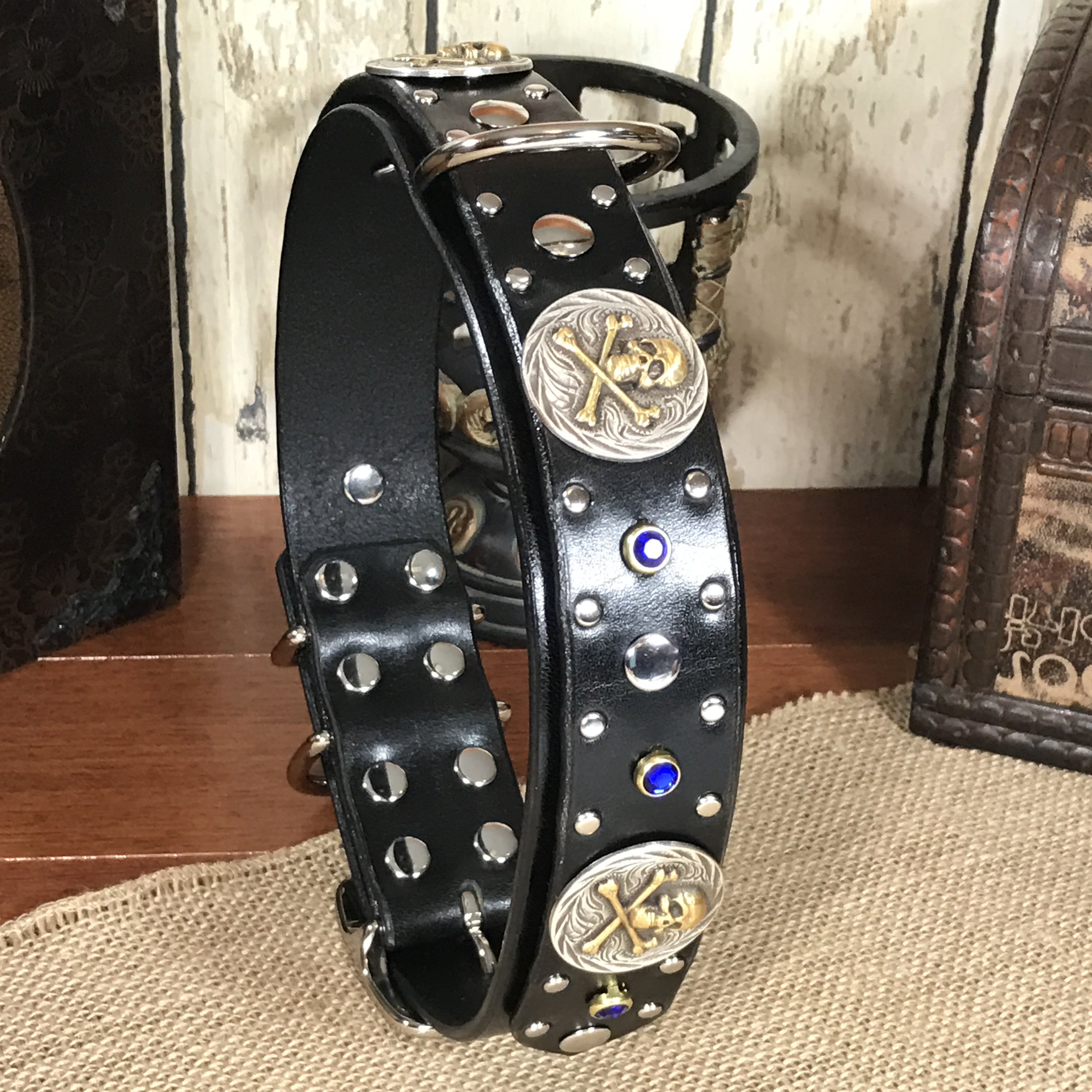 Premium Zanzibar Leather Dog Collar - Handmade, Durable & Adjustable for Small, Medium & Large Dogs - Perfect for Walks, Training & Everyday Use