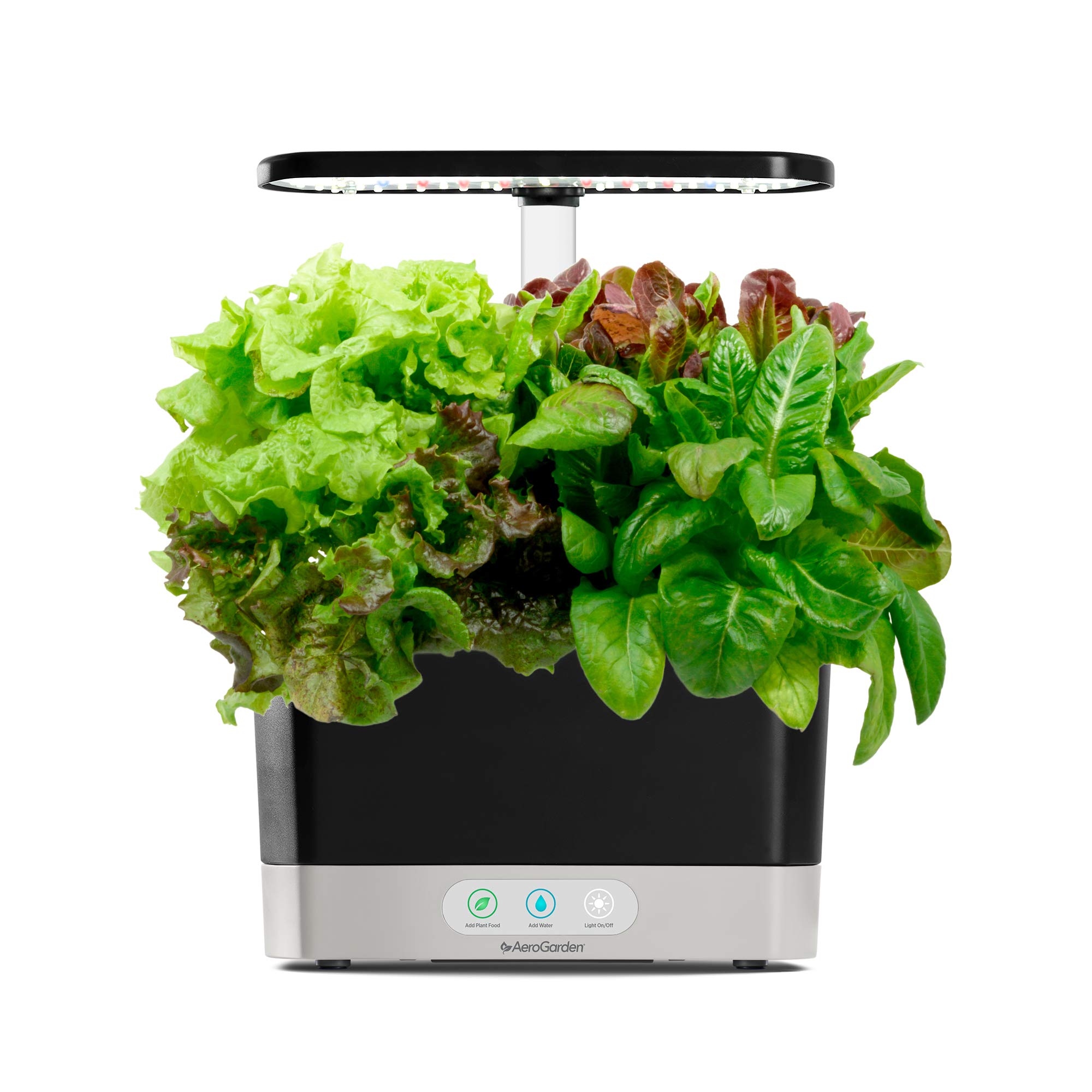 AeroGarden Harvest Elite LED Indoor Hydroponic Garden System with Heirloom Salad Greens Seed Pod Kit - Perfect for Home Gardening, Fresh Herbs & Vegetables Year-Round