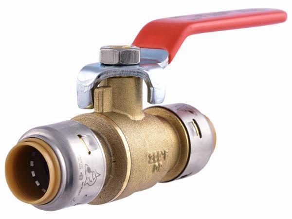 1/2 x 1/2 Inch Lead-Free Ball Valve - UR22222CA SharkBite Push-to-Connect Fitting for Plumbing, Water Supply & Irrigation Systems