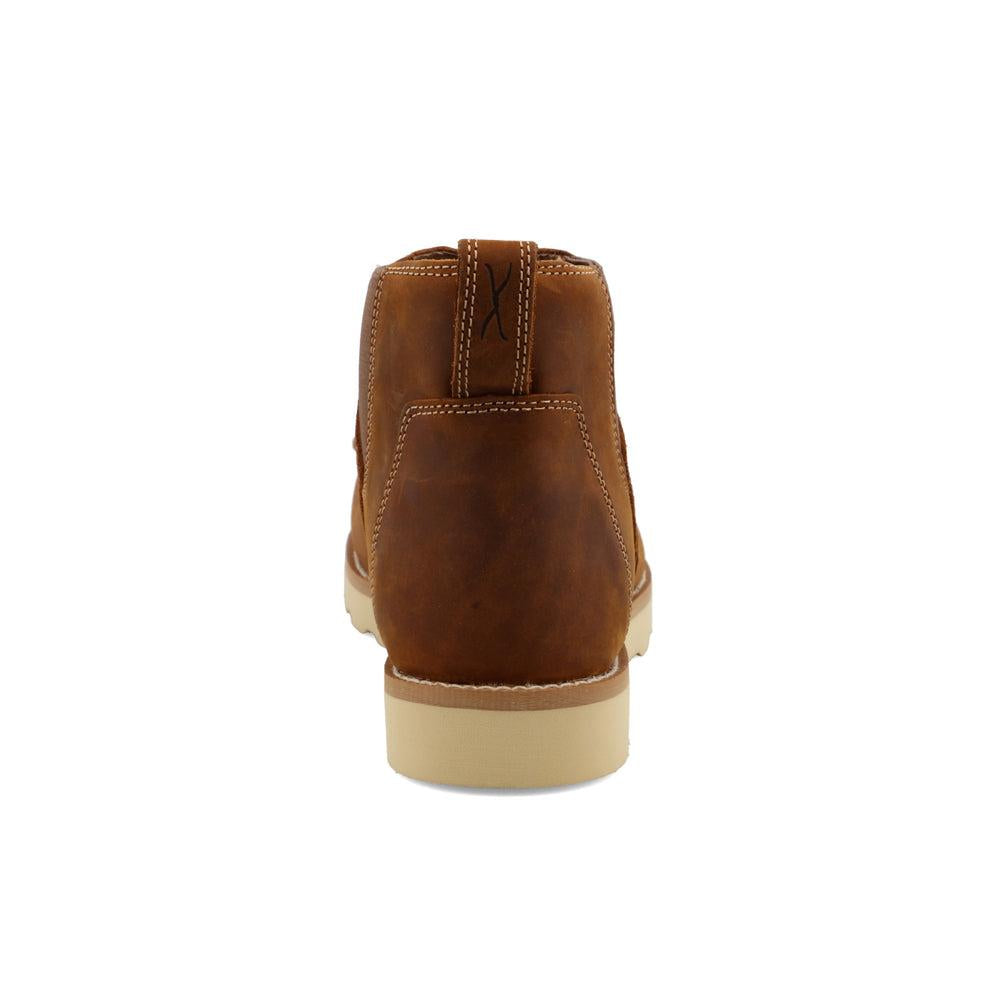 Men's Chelsea Work Boots with Wedge Sole - Comfortable & Durable for Construction, Warehouse & Outdoor Use