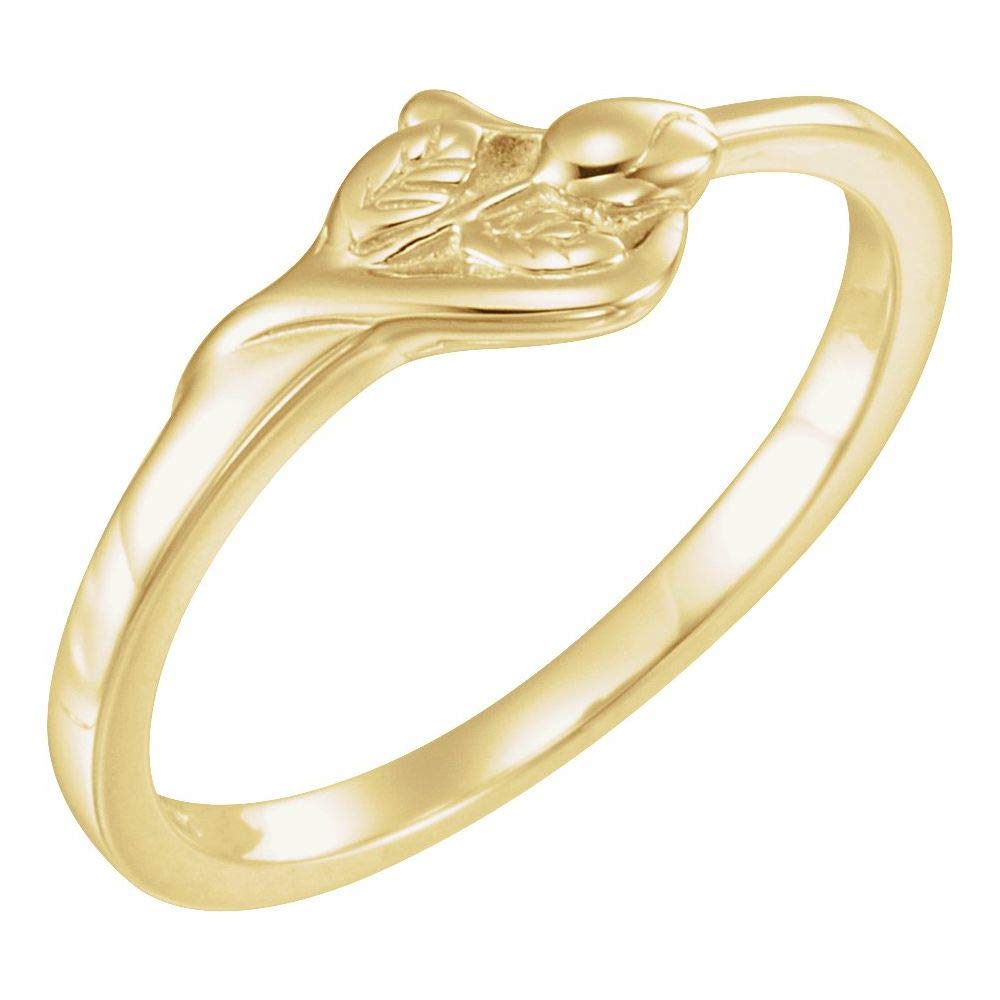 Unblossomed Rose Ring Band - Elegant Floral Jewelry for Women, Perfect for Weddings, Anniversaries & Romantic Gifts