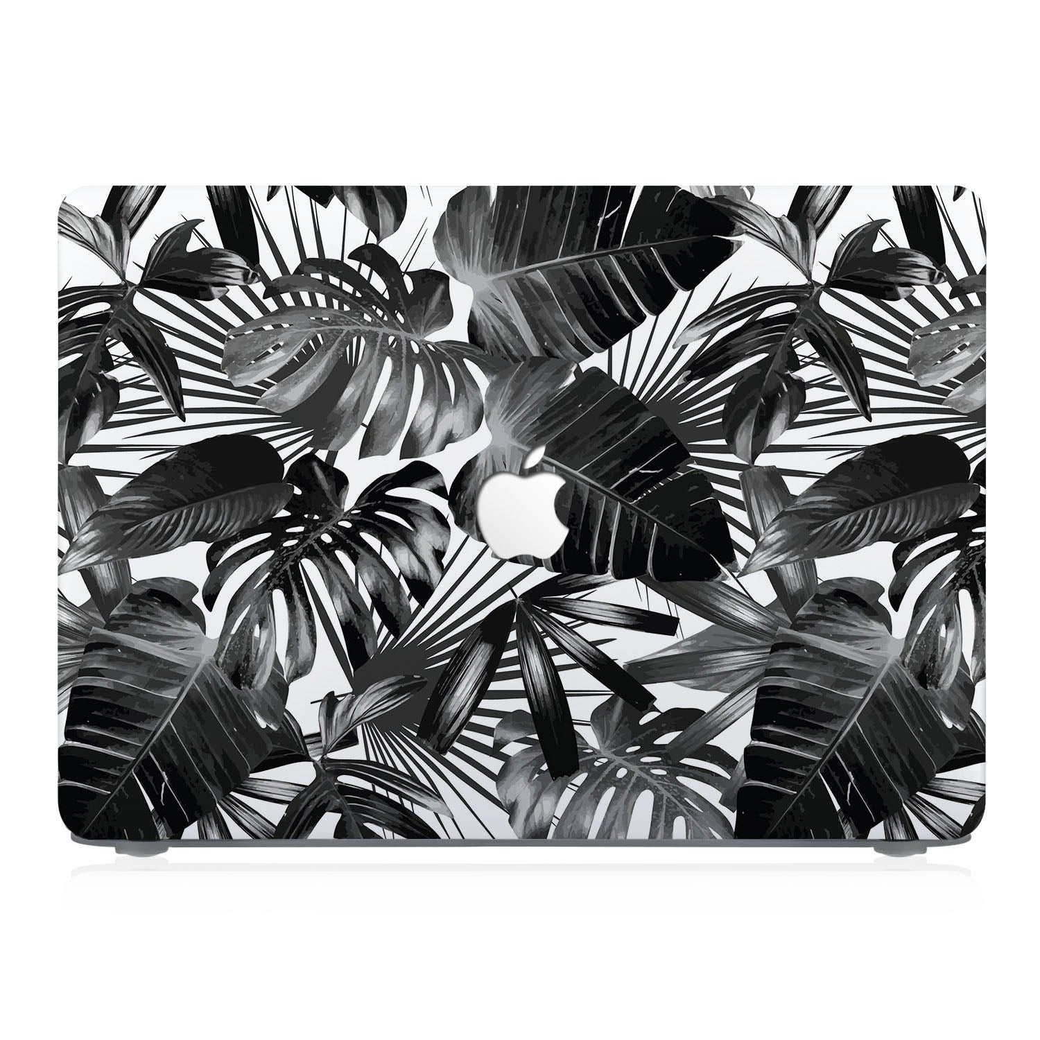 Premium MacBook Case with Black Flower Design - Slim Protective Cover for MacBook Air/Pro - Perfect for Work, Travel & Everyday Use