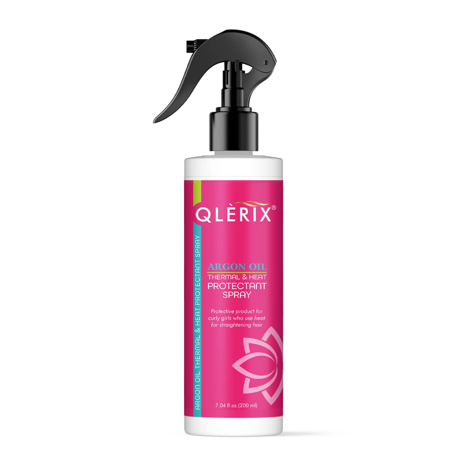 QLERIX Premium Keratin & Argan Oil Heat Protectant Hair Spray - Sulfate & Paraben Free Styling & Straightening Spray for Men & Women | Salon-Quality Protection for Blowouts, Flat Ironing & Daily Styling