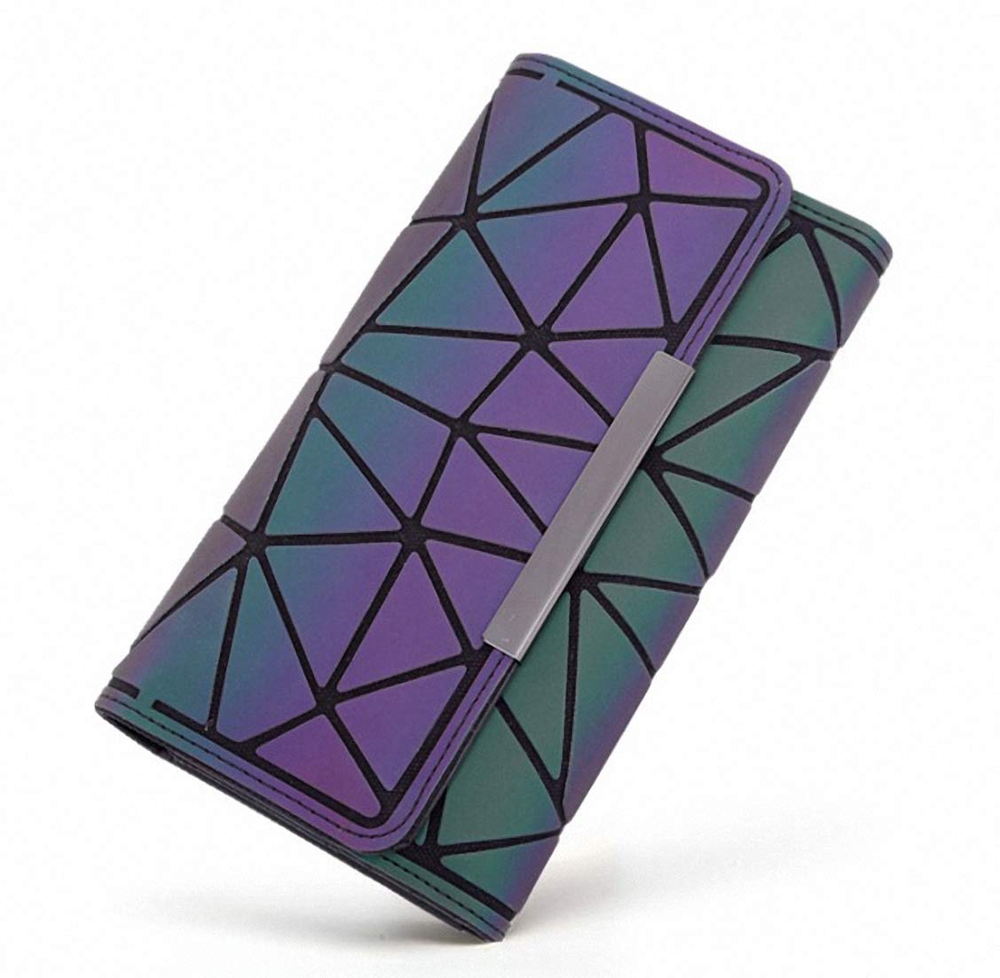 Ulalaza Geometric Luminous Tote Bag - Holographic Reflective Crossbody Purse for Women | Trendy Night Out & Festival Accessory