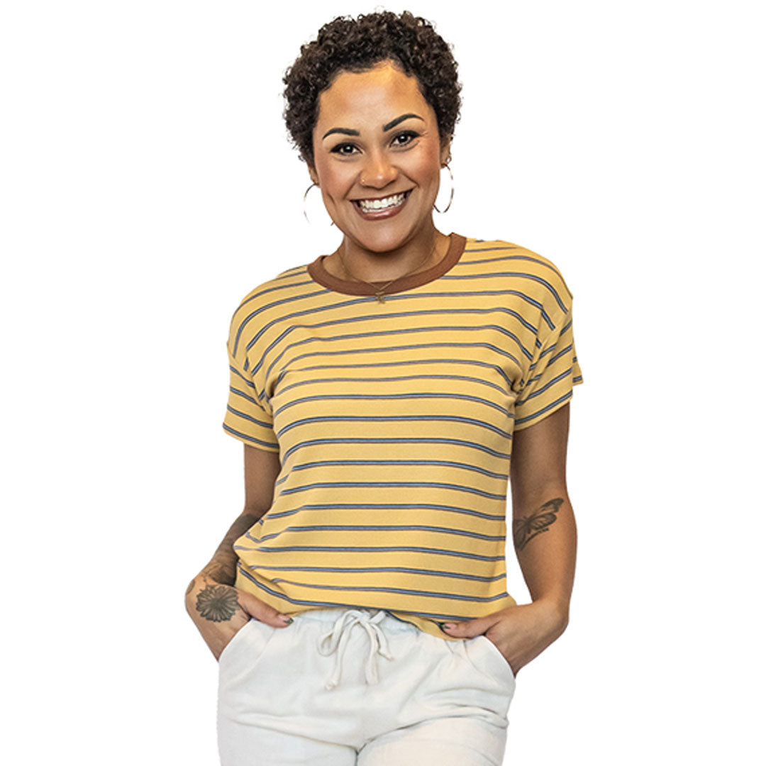 Stylish Striped Knit Top for Women - Trendy Casual & Layering Essential - Perfect for Office, Outings & Everyday Wear