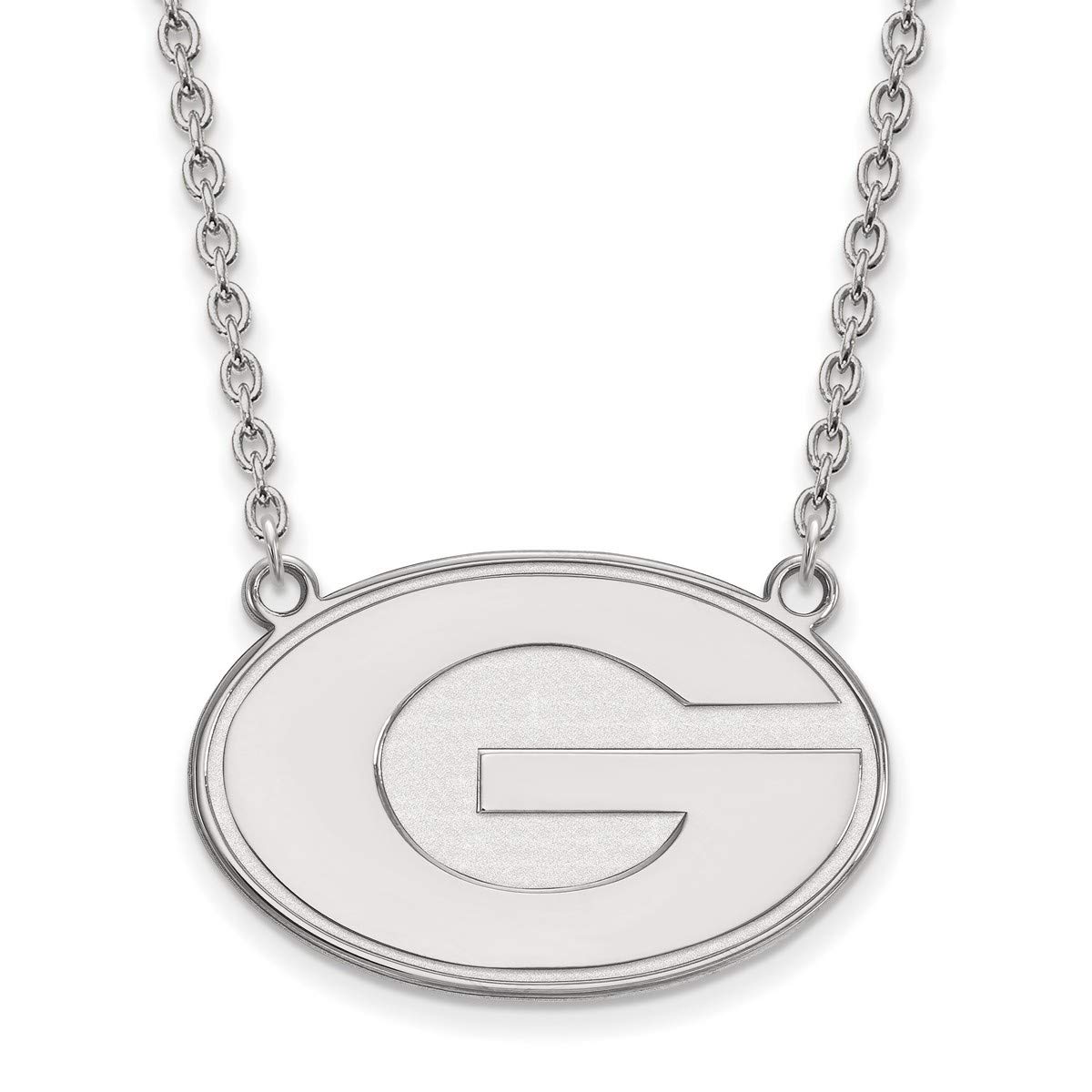 Georgia Bulldogs Sterling Silver Letter Logo Pendant Necklace - Perfect for Game Day, Graduation Gifts & School Spirit Jewelry