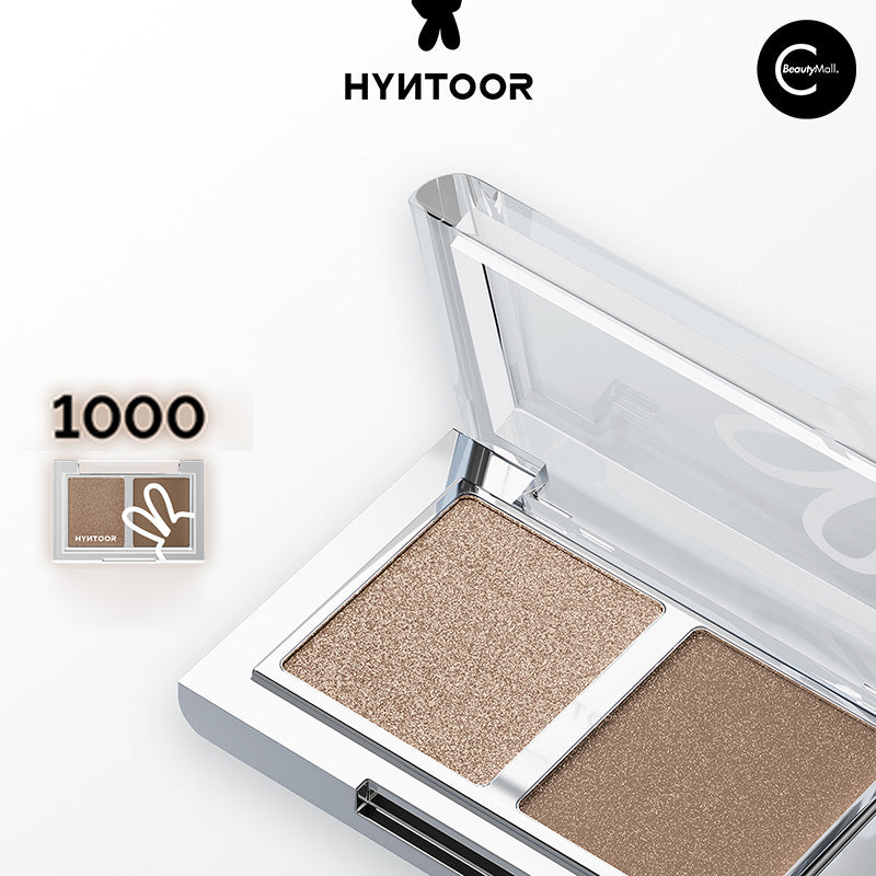 HYNTOOR Cooling Duo Eyeshadow Palette - Long-Lasting Matte & Shimmer Makeup for Day & Night Looks - Perfect for Parties, Weddings, and Everyday Wear