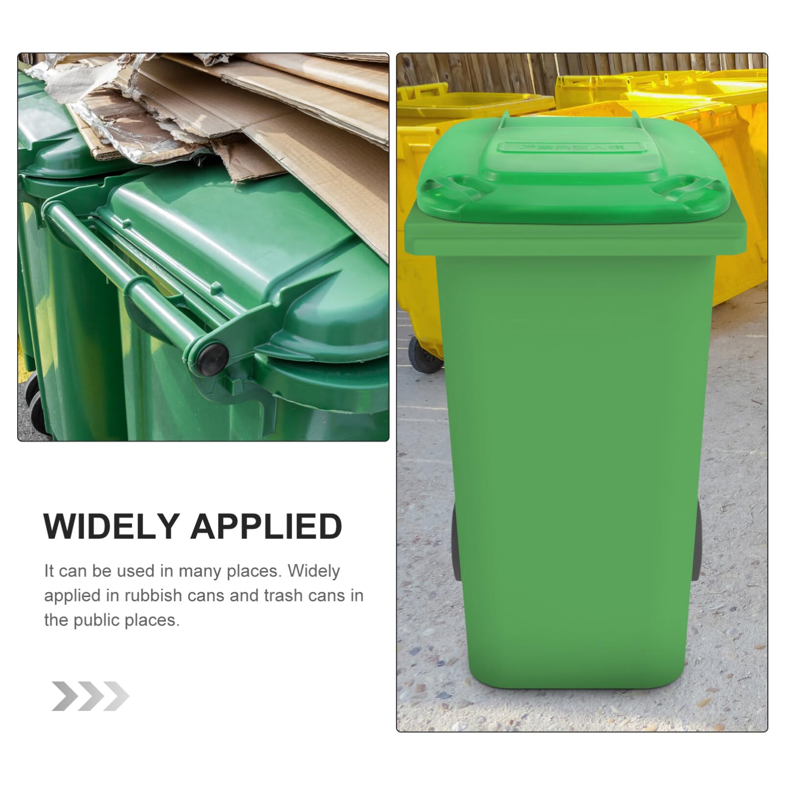 Outdoor Garbage Can Replacement Lid - Durable Square Trash Bin Cover for Kitchen, Yard & Commercial Use | Heavy-Duty Waste Container Lid for Sanitation & Disposal