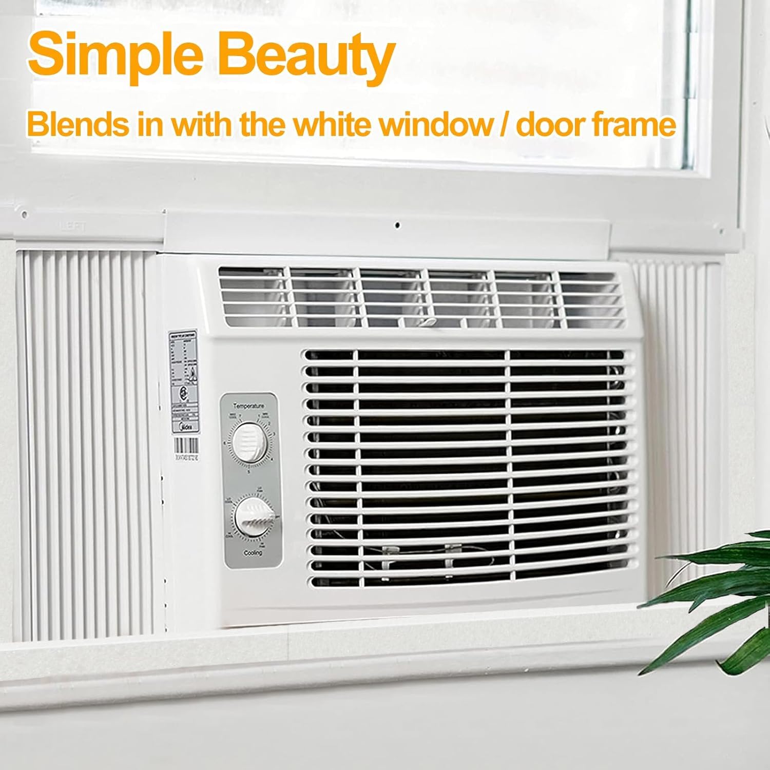 High Density 1x1 Inch Foam Tape with Adhesive - Weather Stripping for Air Conditioner Window Seal, Doors and Windows Insulation - White Sponge Stripe for Home, Office & RV Use