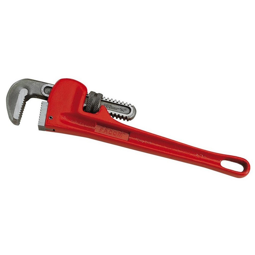 Facom 134A.18 American Pipe Wrench Set - 18-Piece Cast Iron Plumbing Tool Kit for Professional Plumbers & DIY Home Repairs - Perfect for Pipe Fittings, Leak Fixes & Plumbing Installations
