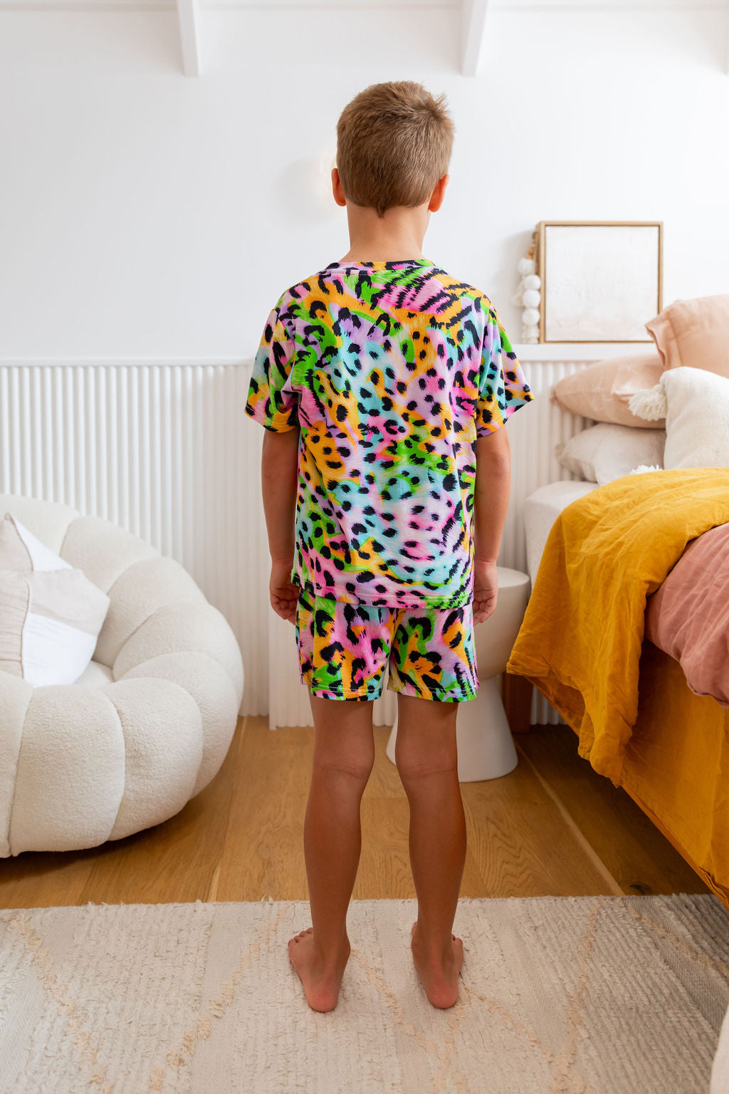 Wild Dreams Kids Pajama Set - Soft Cotton Top & Shorts for Boys & Girls | Perfect for Bedtime, Lounging & Sleepovers