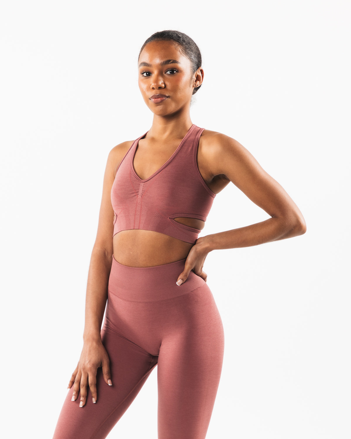 Stratus Bra - Comfortable Wireless Bralette in Rose Pink for Yoga, Lounge & Everyday Wear