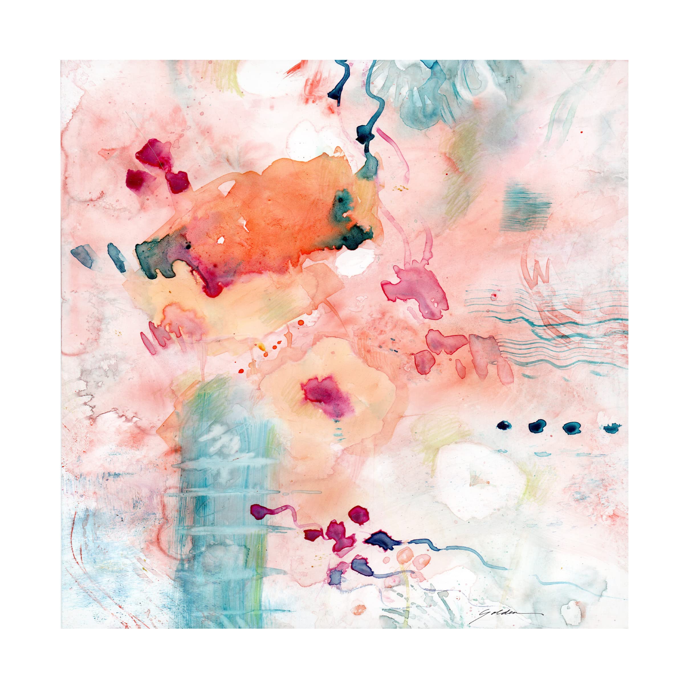 Trademark Fine Art 'Emergence' Canvas Wall Art by Sheila Golden - Modern Abstract Painting for Living Room, Bedroom & Office Decor
