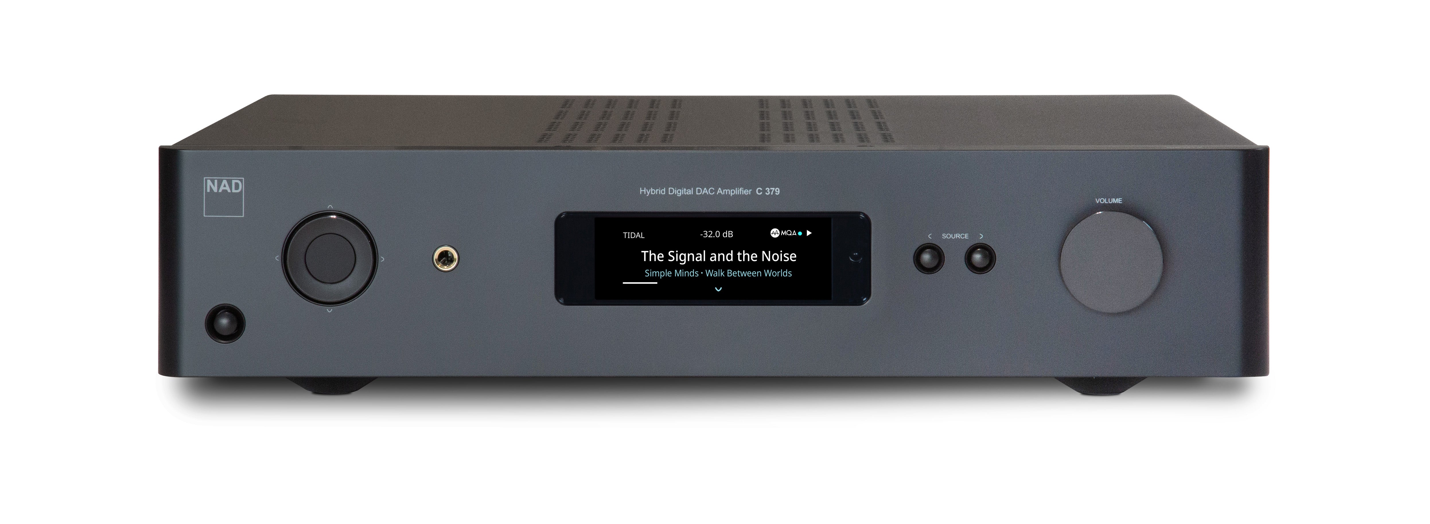 NAD C 379 Hybrid Digital DAC Amplifier - High Fidelity Stereo Receiver with Bluetooth for Home Audio & Music Streaming Systems - Perfect for Audiophiles, Home Theater, and Hi-Fi Listening Rooms