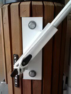 **Premium Mooring Whips for Boats up to 40' – 14' Fiberglass Poles (2x7' Sections) with Powder-Coated Aluminum Holders – Ideal for Small to Large Boats & Dock Protection**    *(Use Case: Perfect for securing boats at docks, marinas, or waterfront properties while preventing damage from waves and wind.)*