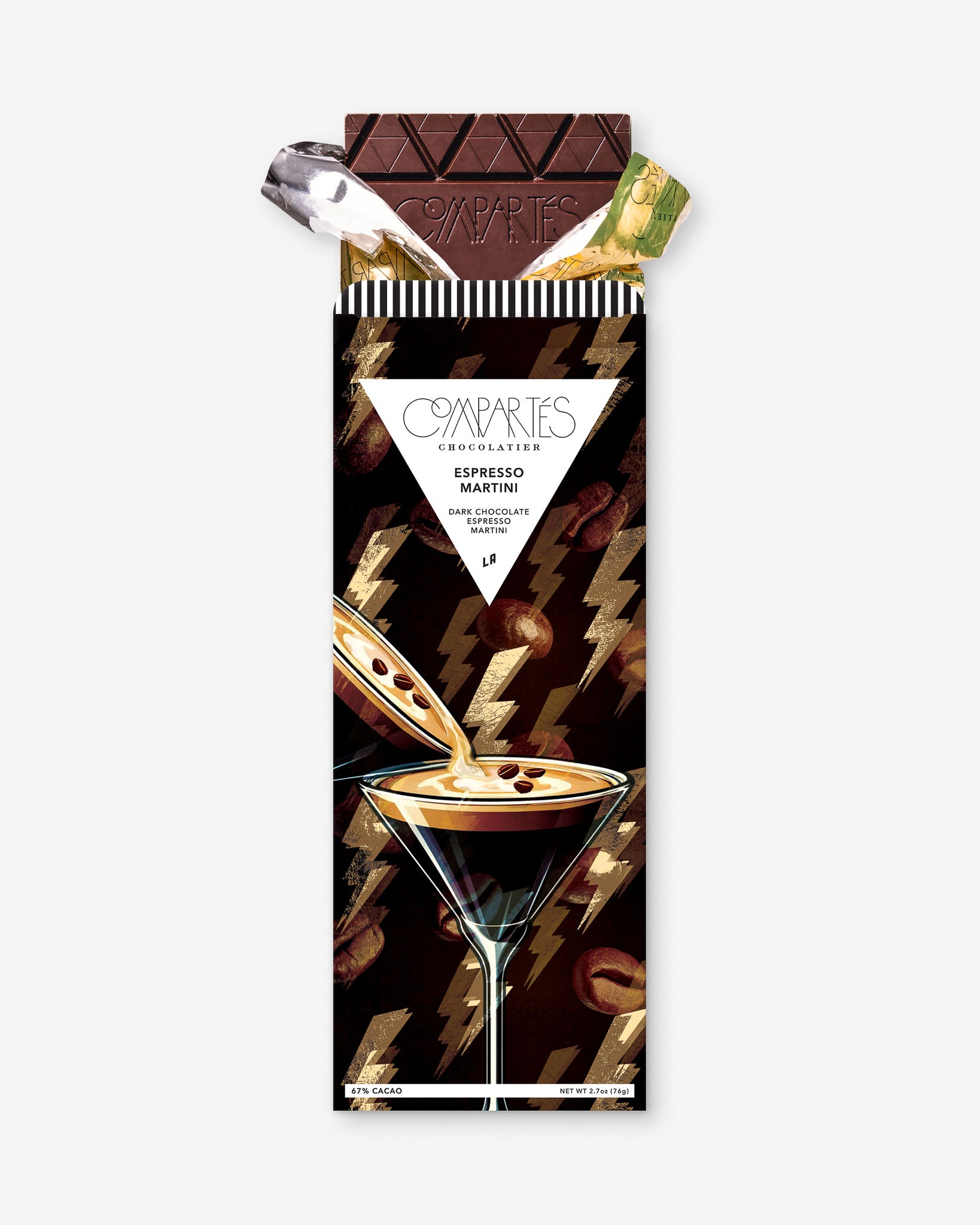 Premium Espresso Martini Chocolate Bar - Rich Coffee & Vodka Infused Dark Chocolate - Perfect for Cocktail Lovers & Gift Giving