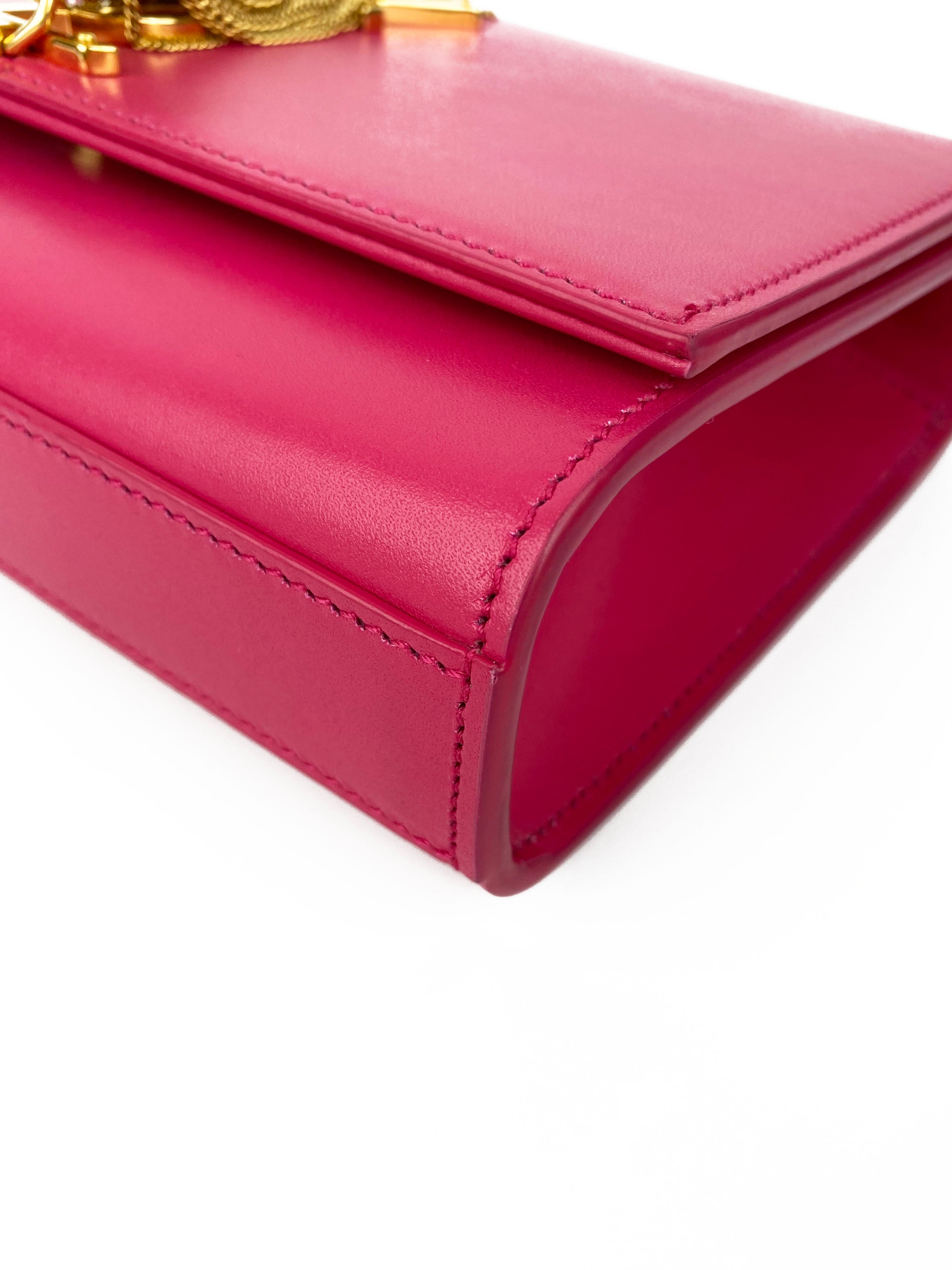 Saint Laurent Small Hot Pink Kate Bag - Luxury Crossbody Purse for Women | Perfect for Evening Parties, Date Nights & Special Occasions