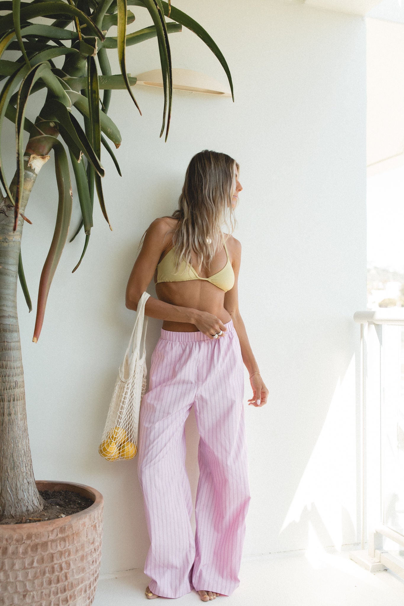 Stylish Trip Around the Sun Cotton Poplin Pants for Women - Comfortable Summer Casual Trousers - Perfect for Beach Vacations, Outdoor Adventures & Everyday Wear