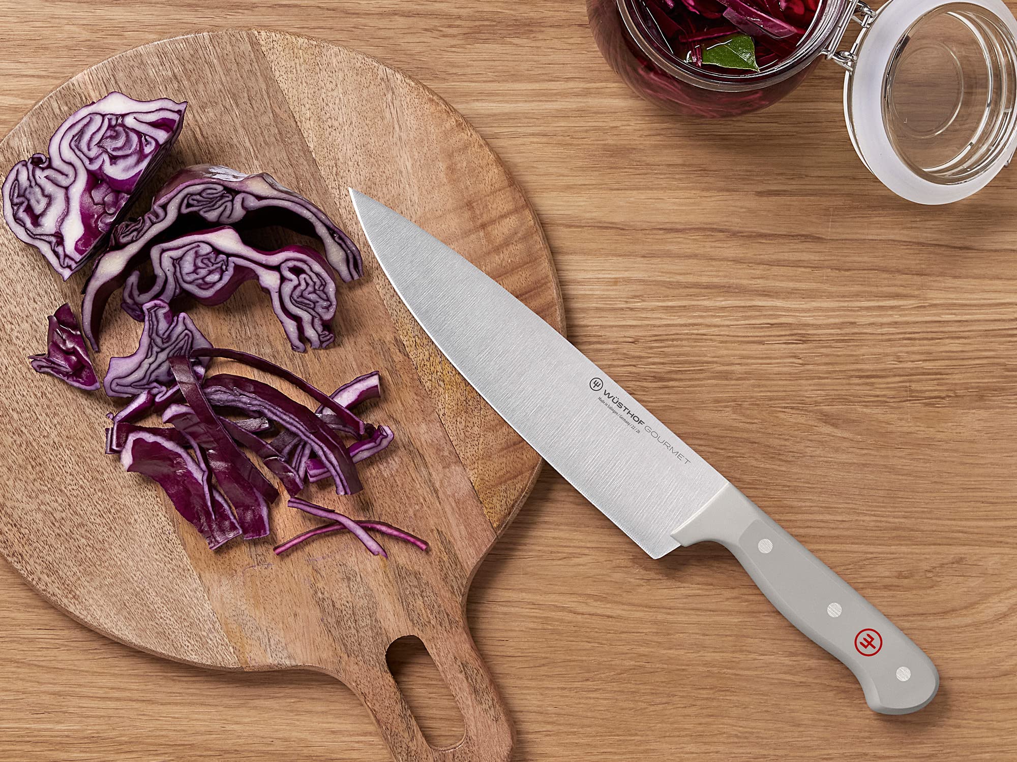 WÜSTHOF Gourmet Grey 3-Piece Knife Set - Chef Knife, Paring Knife & Utility Knife - German Stainless Steel Kitchen Cutlery for Chopping, Slicing & Food Prep - Perfect for Home Cooks & Professional Chefs