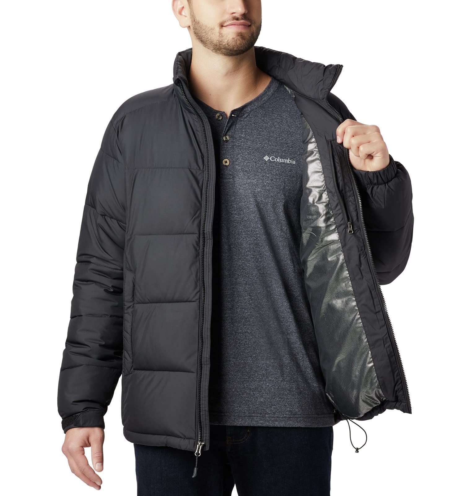 Columbia Men's Pike Lake Jacket - Waterproof Rain Jacket for Hiking & Outdoor Activities | Lightweight Windbreaker with Omni-Tech Protection