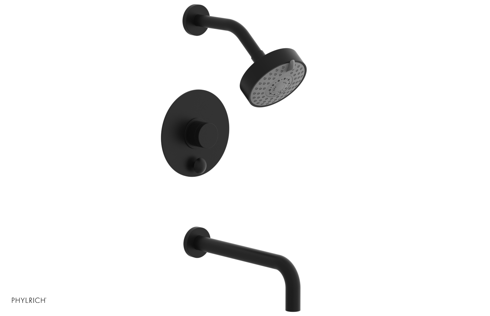 BASIC II 10 Pressure Balance Tub and Shower Faucet Set with 230 26 10 Valve - Perfect for Bathroom Renovation & Modern Home Upgrade
