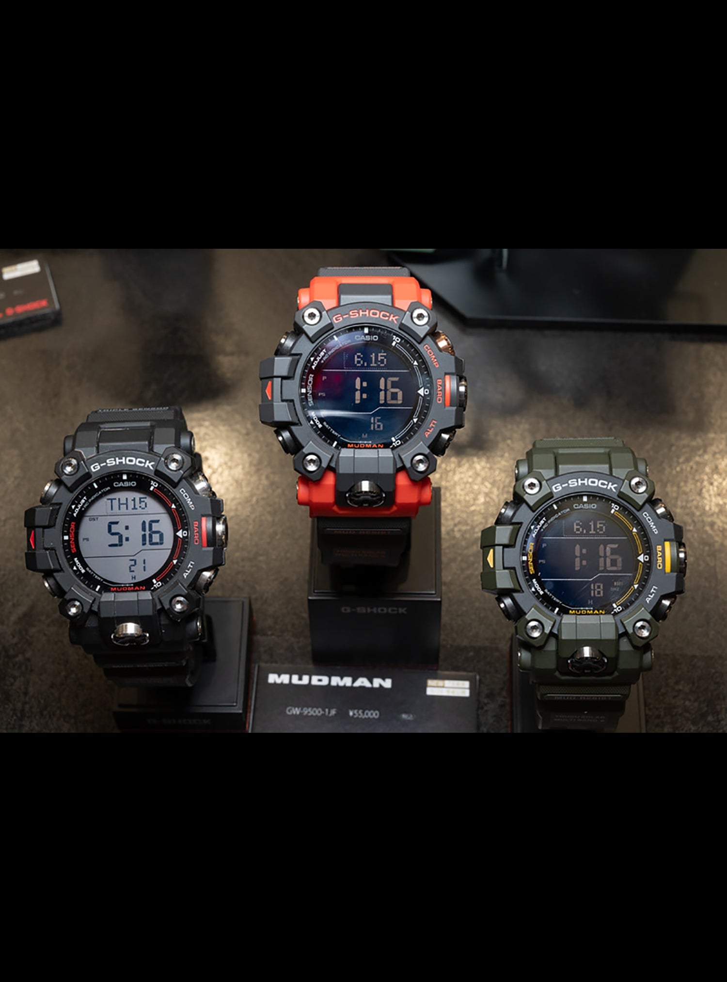 CASIO G-Shock Master of G Mudman GW-9500 JDM Digital Watch - Rugged Military & Outdoor Sports Watch for Hiking, Camping & Adventure Activities
