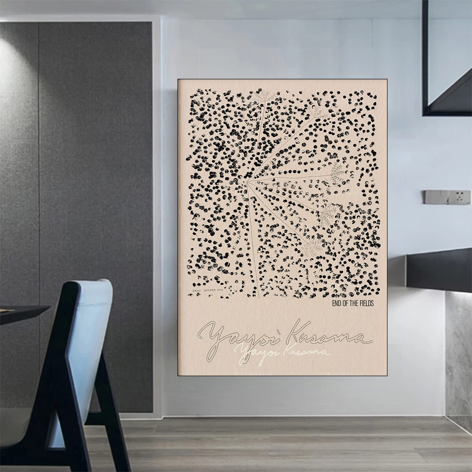 Yayoi Kusama Polka Dot Art Print - Japanese Abstract Mushroom Flower Eyes Poster, Wall Decor for Living Room & Bedroom | Unique Gift for Art Lovers & Home Aesthetics