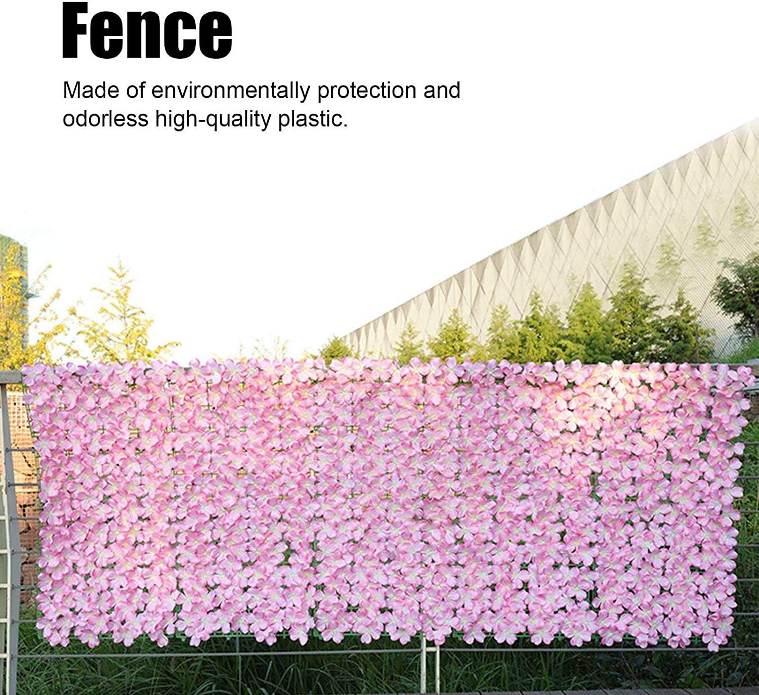 Artificial Faux Ivy Hedge Privacy Screen - 6x10ft UV Resistant Outdoor Fake Vine Wall Covering for Garden Fence, Wedding Decor, Yard, Balcony & Patio Privacy Solution | Durable Plastic Greenery for Indoor/Outdoor Use