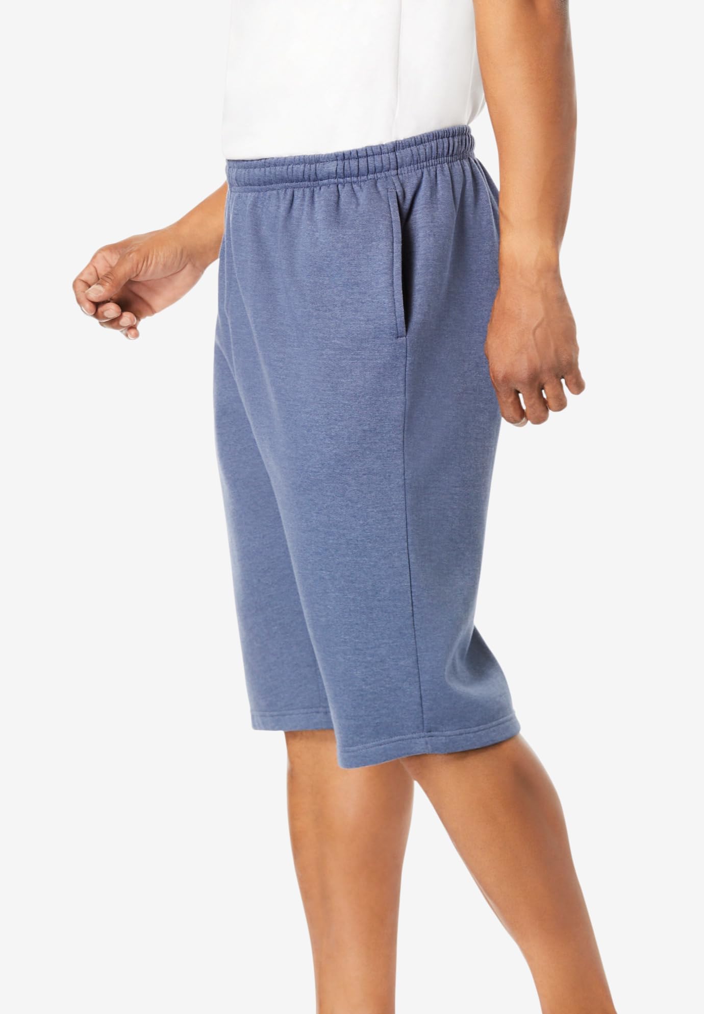 KingSize Men's Big & Tall Fleece Extra Long Shorts - Warm Winter Lounge Pants for Tall Men - Perfect for Home Relaxation, Lounging & Sleepwear