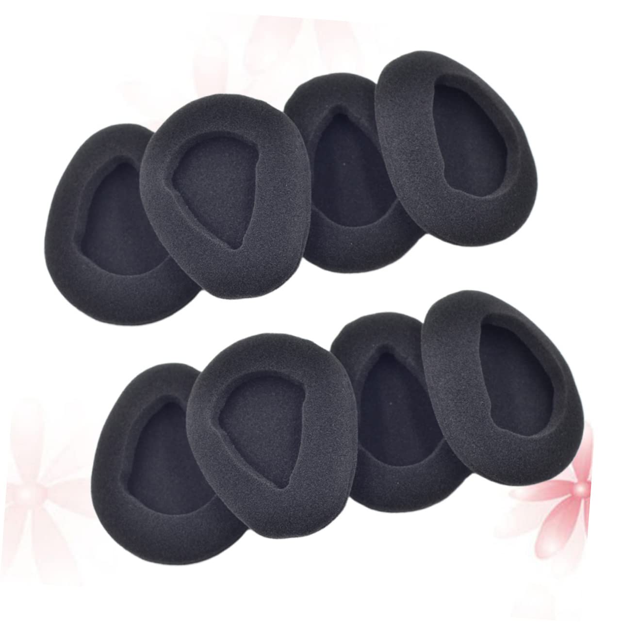 24 Pcs Replacement Headphone Ear Cushions - Soft Sponge Pads for Wired Headsets (Black) - Comfortable Fit for Music, Gaming & Office Use