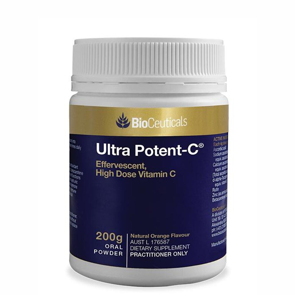 BioCeuticals Ultra Potent C Powder - High Strength Vitamin C Supplement for Immune Support & Skin Health | Perfect for Daily Wellness & Antioxidant Protection