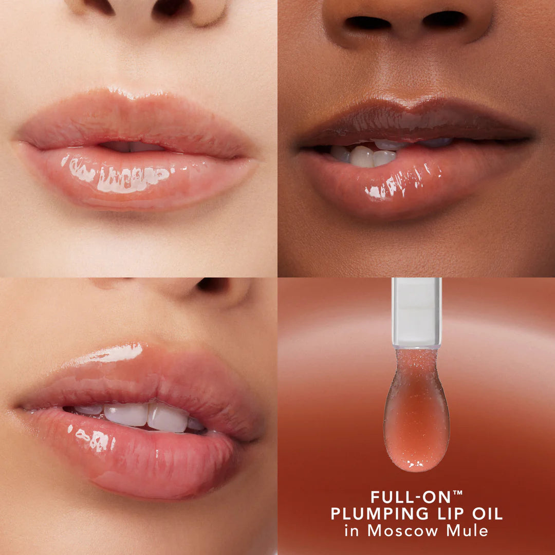 Full On™ Plumping Glossy Lip Oil - Hydrating & Volumizing Lip Treatment for Luscious Lips | Perfect for Daily Wear, Date Night & Special Occasions