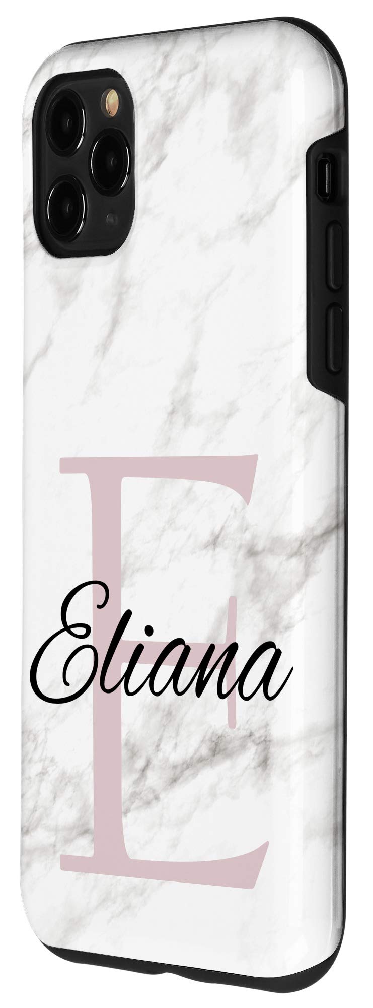 iPhone 11 Pro Max Case - Personalized Monogram Letter E in Eliana Pink - Trendy Protective Phone Cover for Girls | Perfect Gift for Birthdays, Graduation & Everyday Use